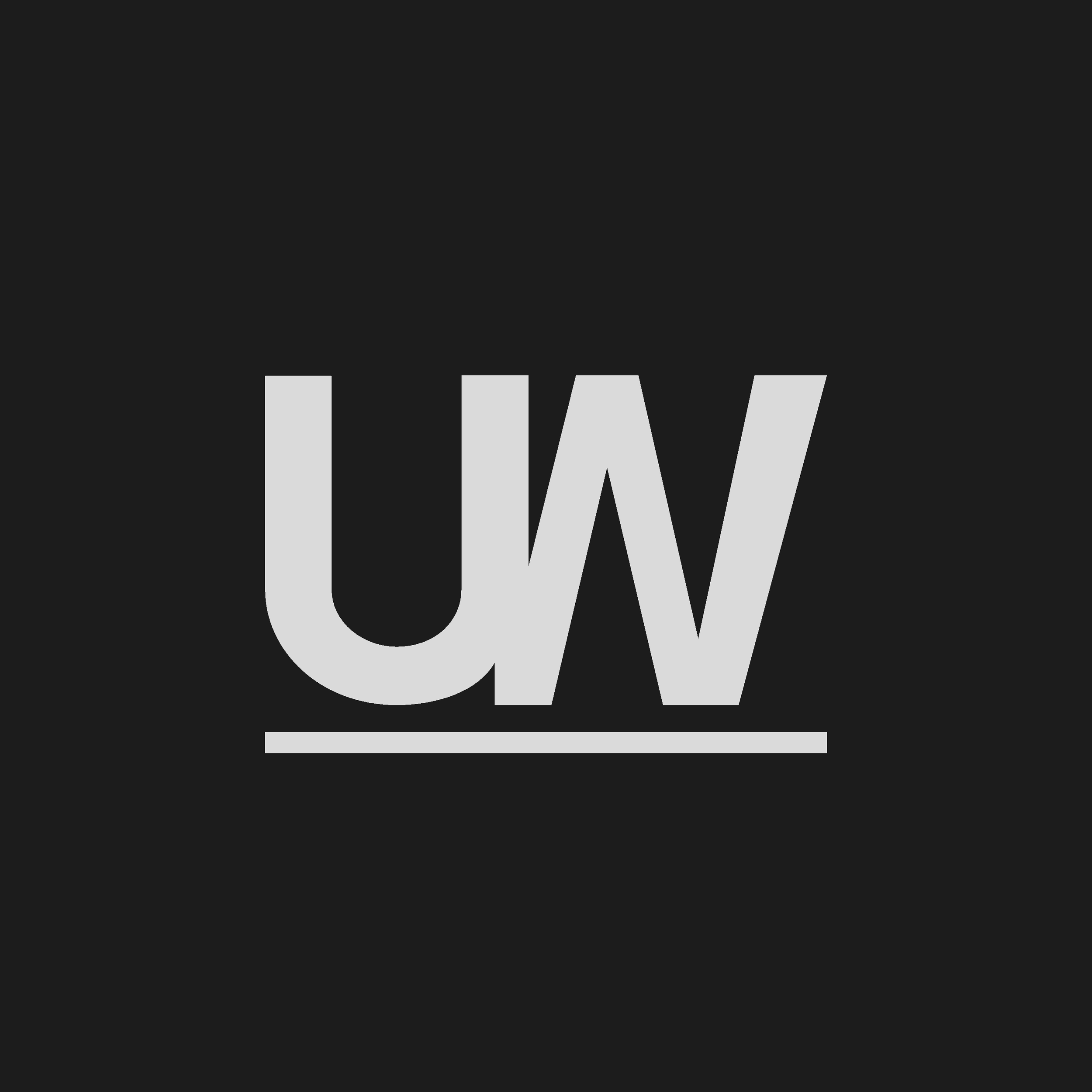 Urban Wing Monogram Logo - Dark