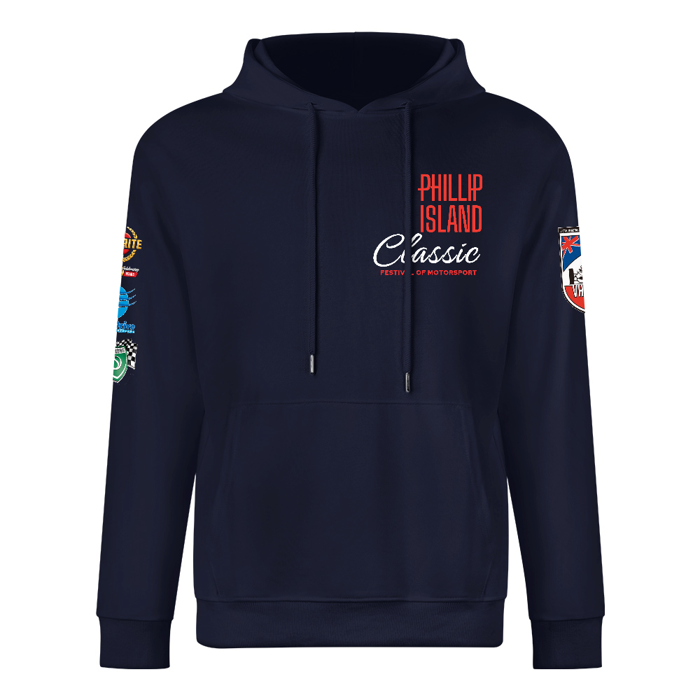 VHRR 2026 PHILLIP ISLAND MID WEIGHT COTTON HOODIE - DARK NAVY BLUE