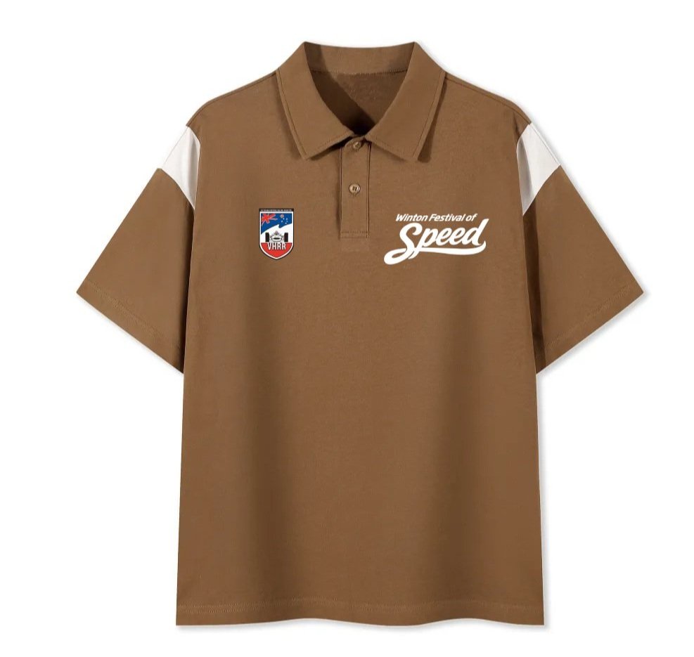 VHRR 2026 WINTON FESTIVAL OF SPEED 100% Cotton Polo Shirt - SAND TRAP
