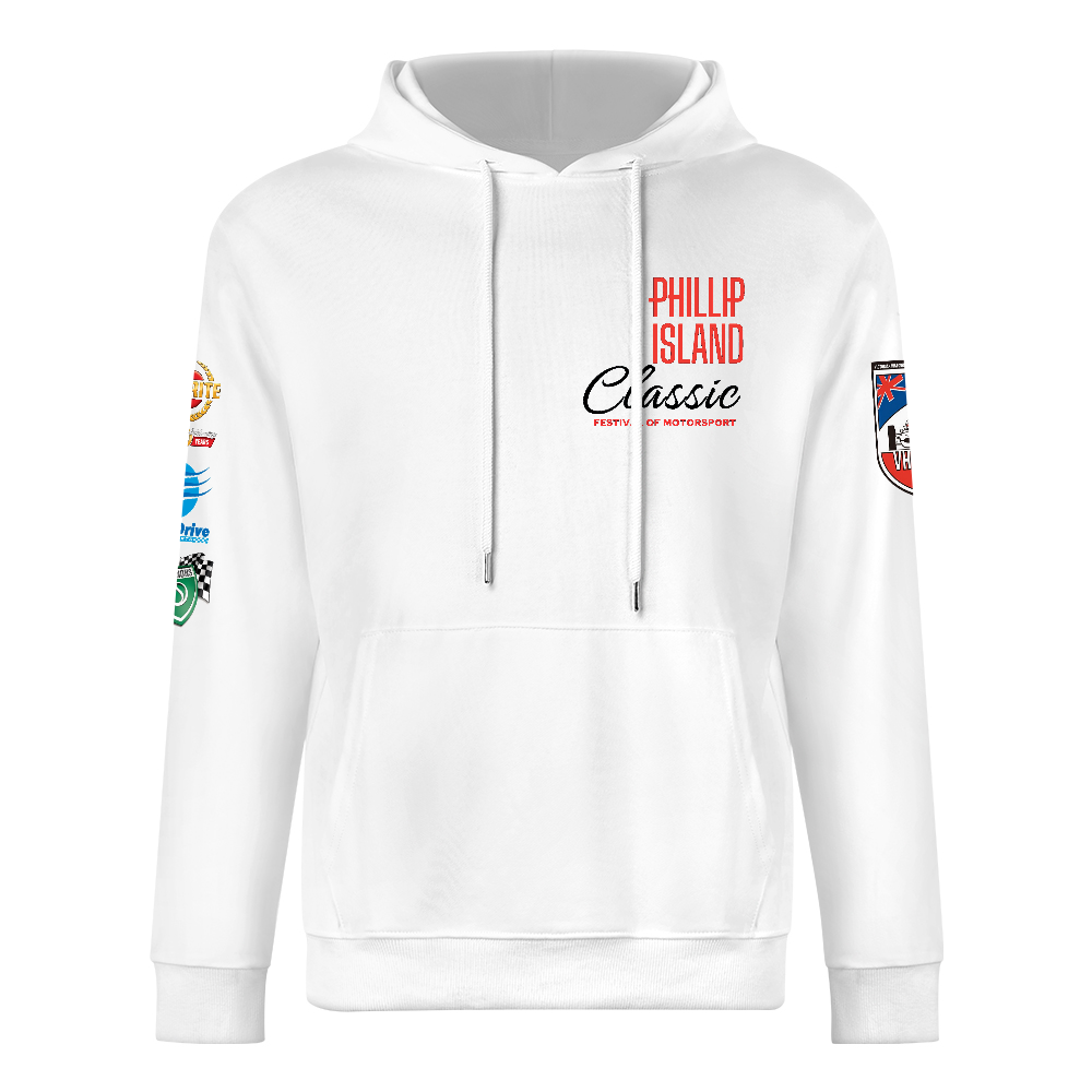 VHRR 2026 PHILLIP ISLAND MID WEIGHT COTTON HOODIE - WHITE