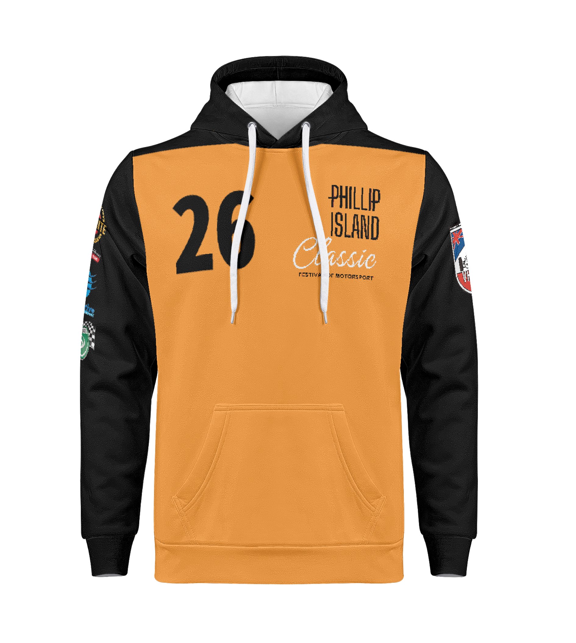 VHRR 2026 PHILLIP ISLAND ACTIVE  HOODIE - BLACK/ORANGE