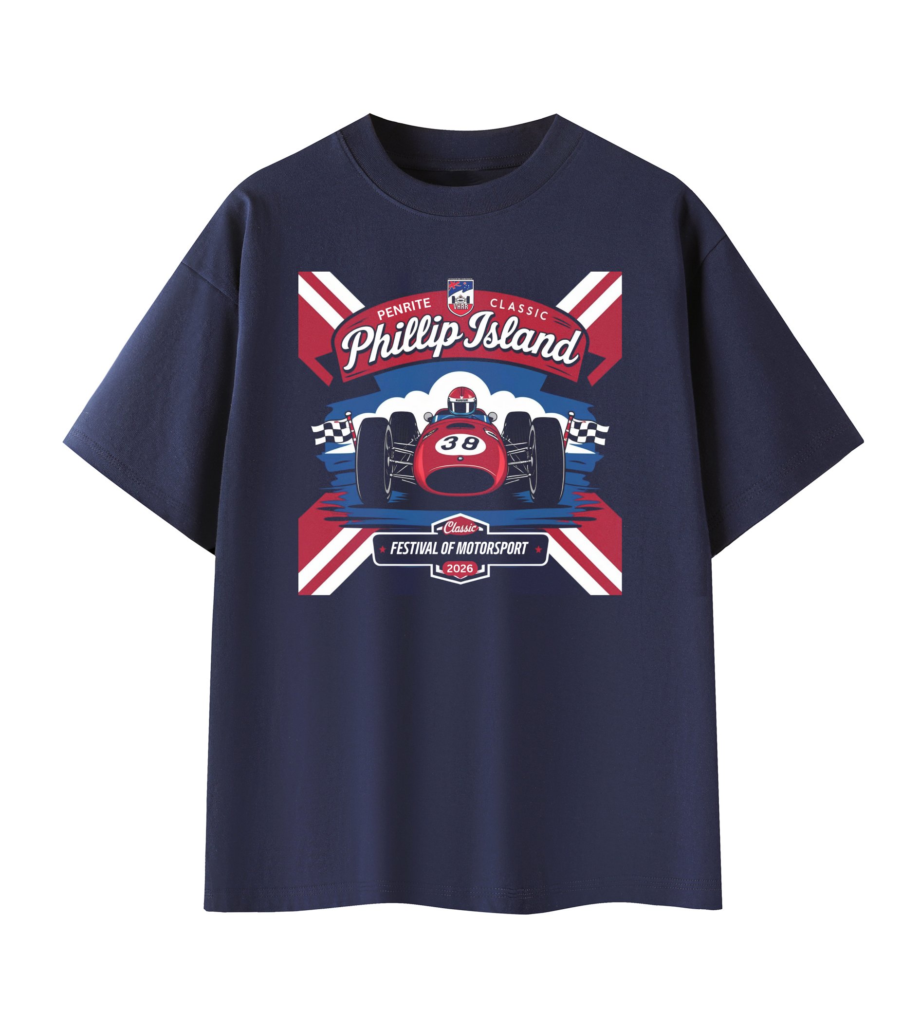 VHRR 2026 PHILLIP ISLAND CLASSIC - 100% Cotton T-Shirt VH1