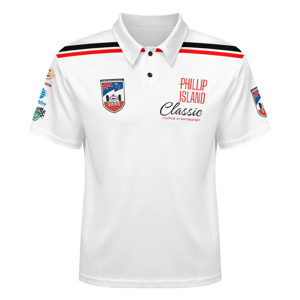 VHRR 2026 PHILLIP ISLAND CLASSIC PREMIUM POLO SHIRT - White 1