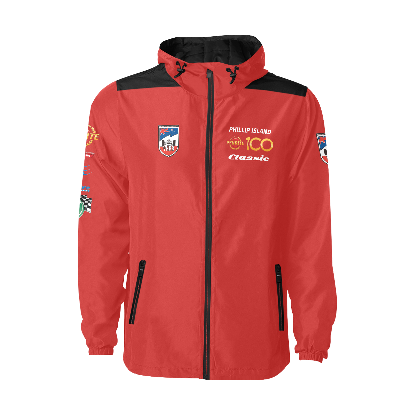 VHRR 2026 PHILLIP ISLAND CLASSIC WATERPROOF QUILTED RACING JACKET - SCARLETT