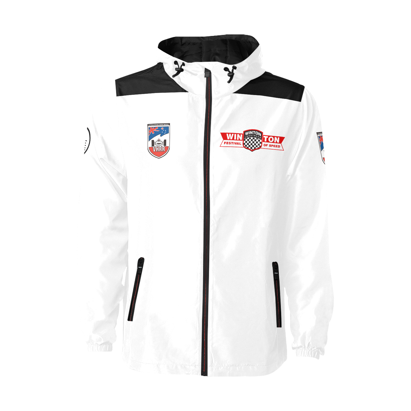 VHRR 2026 WINTON FESTIVAL OF SPEED WATERPROOF QUILTED RACING JACKET - White Flag