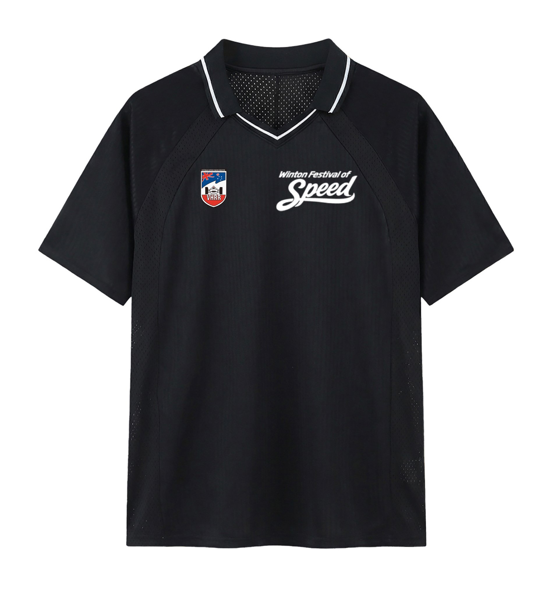 VHRR 2026 WINTON FESTIVAL OF SPEED ACTIVEWEAR POLO SHIRT - BLACK