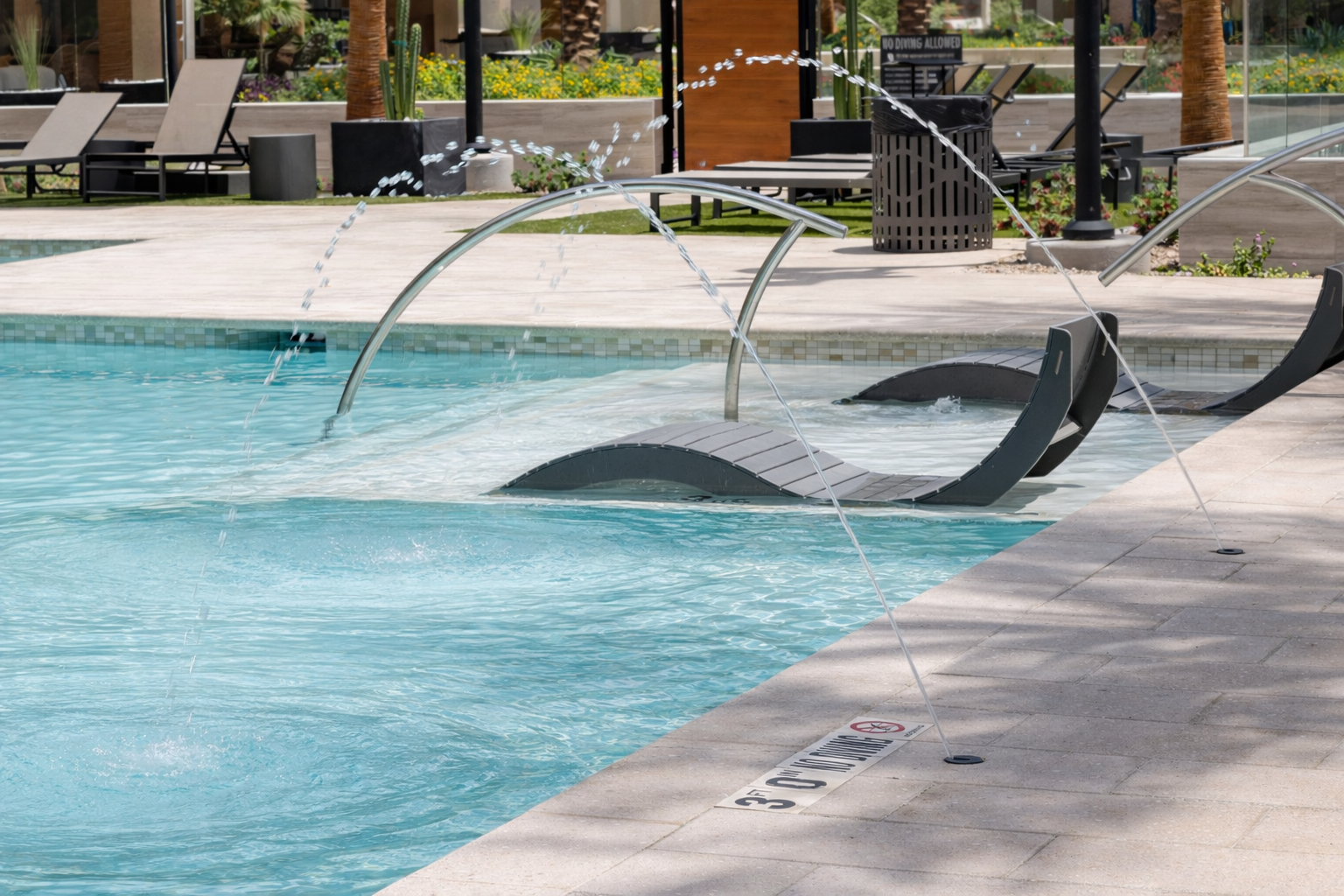 Modern swimming pool