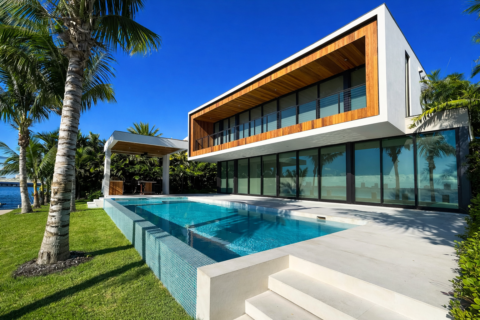 Modern swimming pool