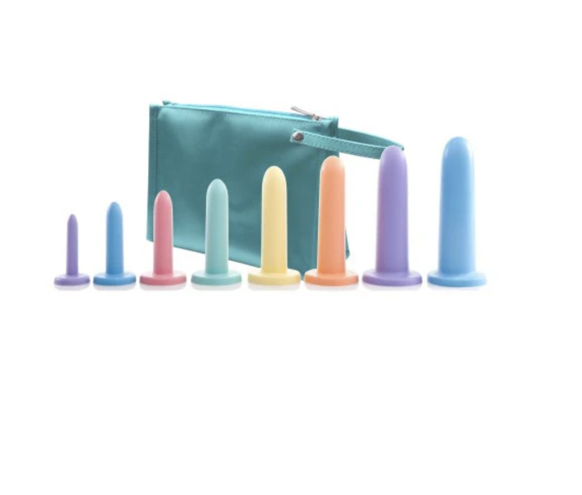 SoulSource Dilator set of 8; silicone vaginal dilator set for pelvic pain or vaginismus