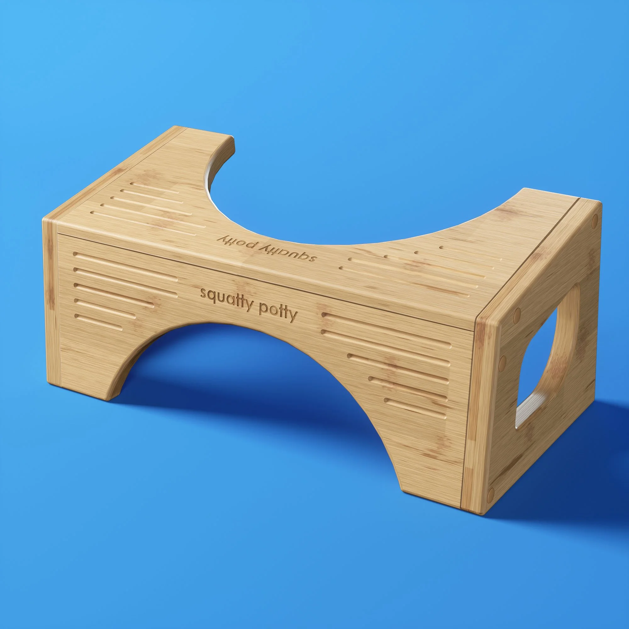 wooden squatty potty pooping stool