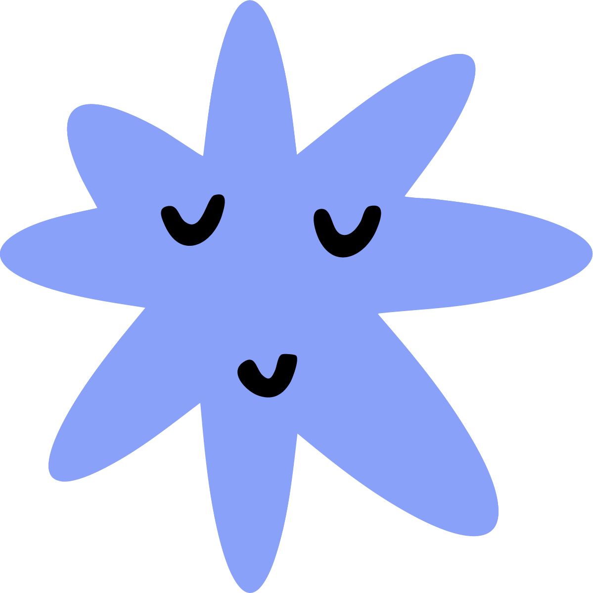 the blue anxious pelvis logo icon a content face on a vector image that refers to a butthole