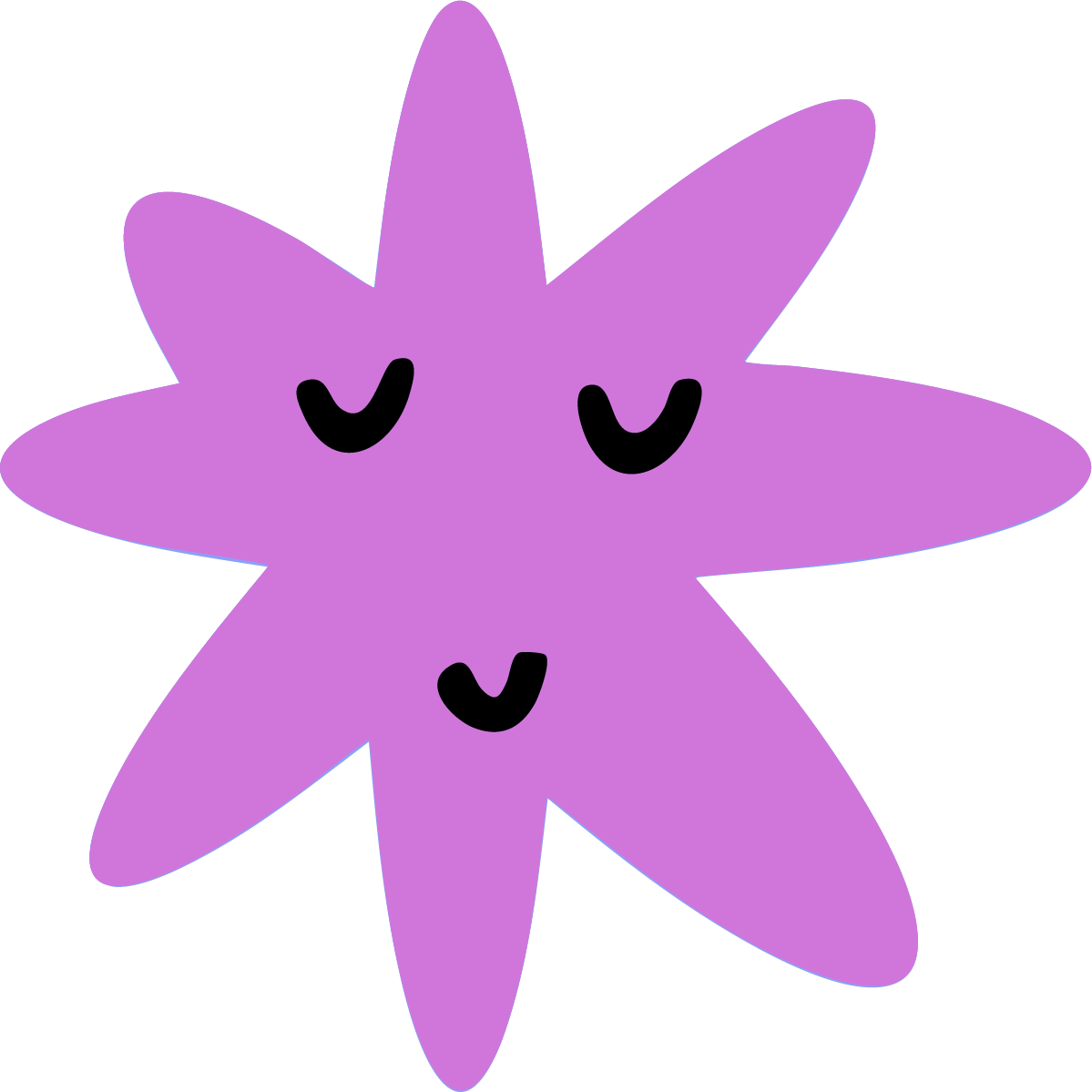 the pink anxious pelvis logo icon a content face on a vector image that refers to a butthole