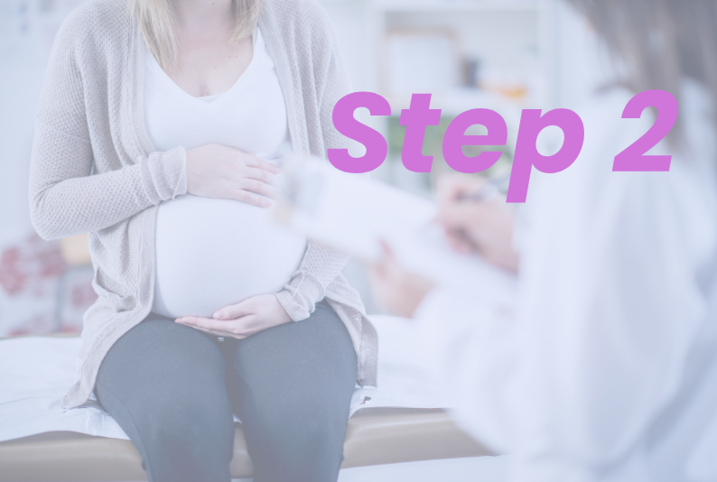 pregnant woman on exam table for pelvic floor therapy evaluation during pregnancy. pelvic floor pt near me for pregnancy. prenatal pelvic floor therapy evaluation. preparation for birth and delivery