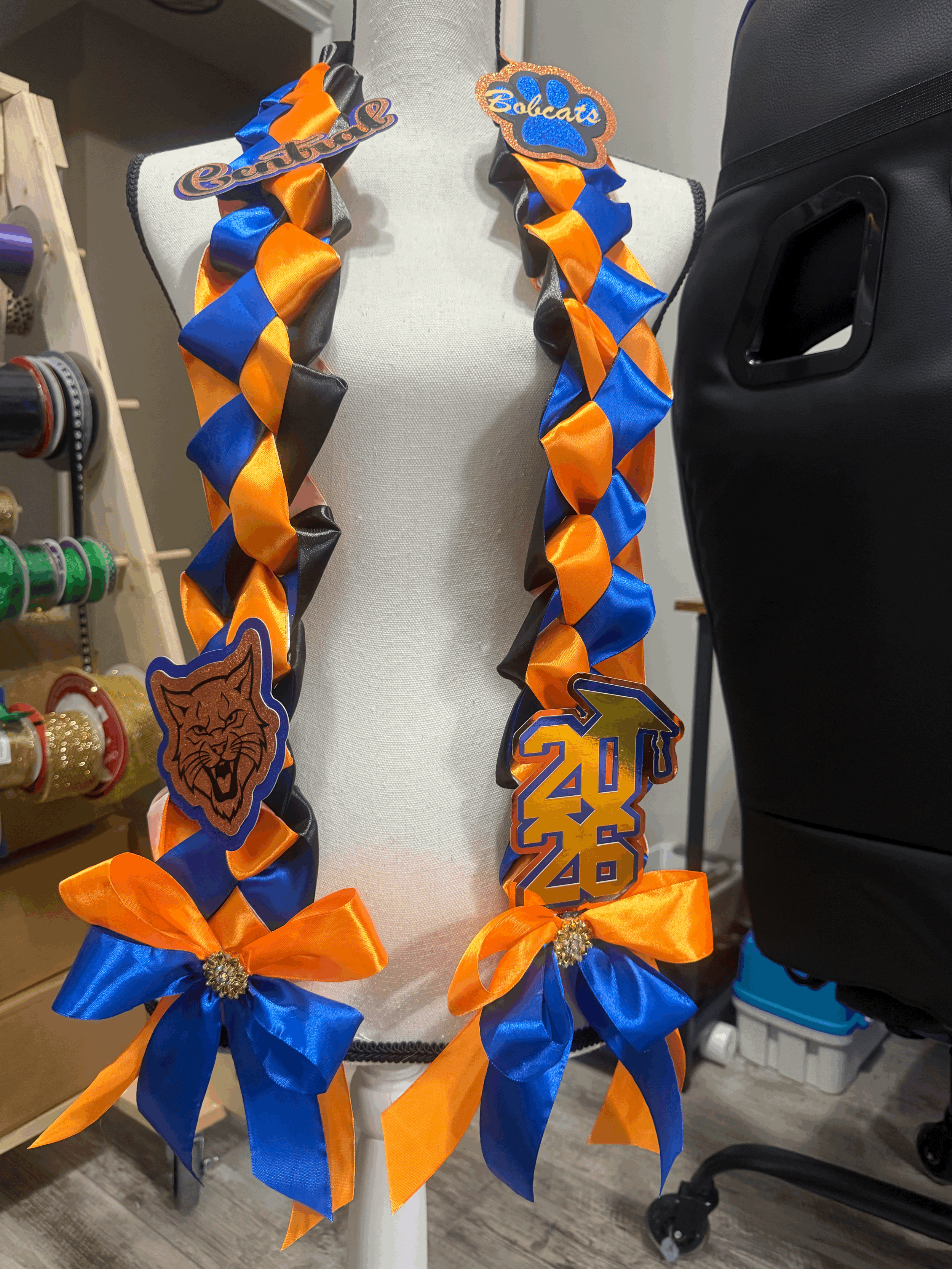 The "Zenith"-Single Military Braid Senior Graduation Leis