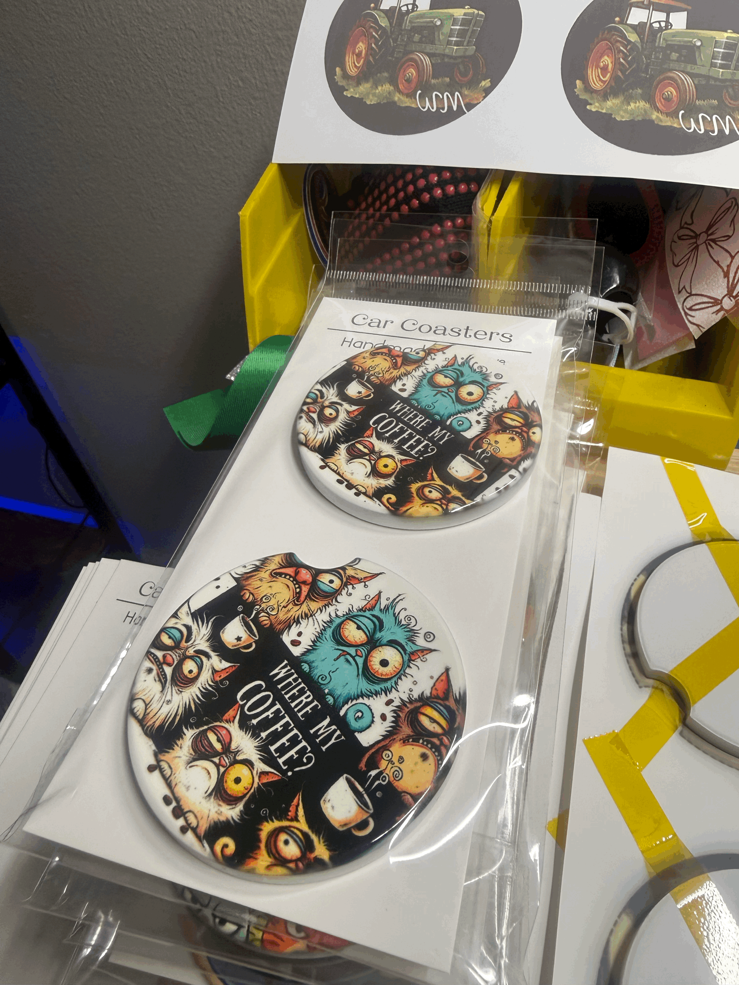 Ceramic Kar Koasterz (set of 2)