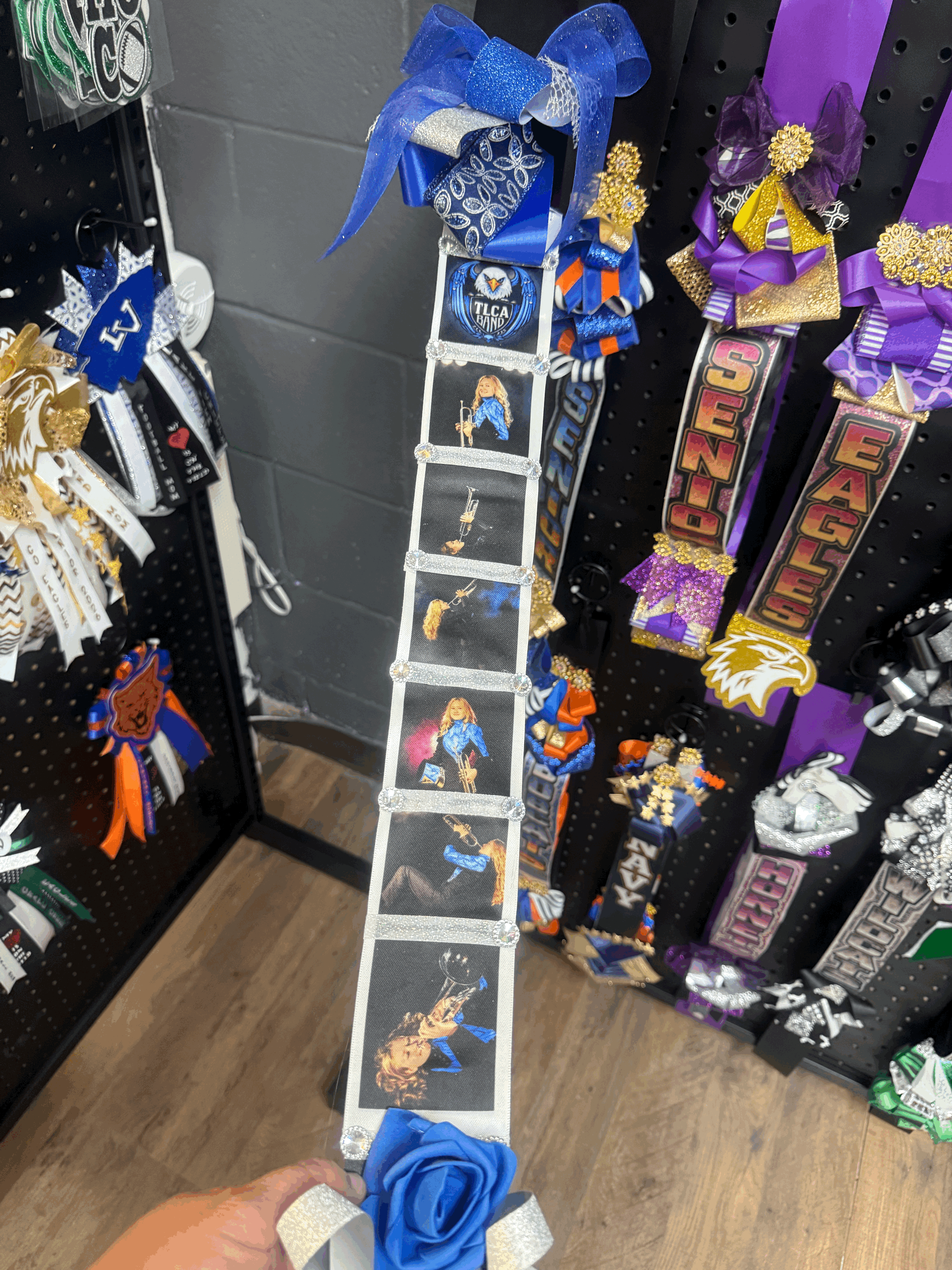 Ribbon/ Mascot/ class/ future aspirations Ribbon (garter length)- these will be shorter