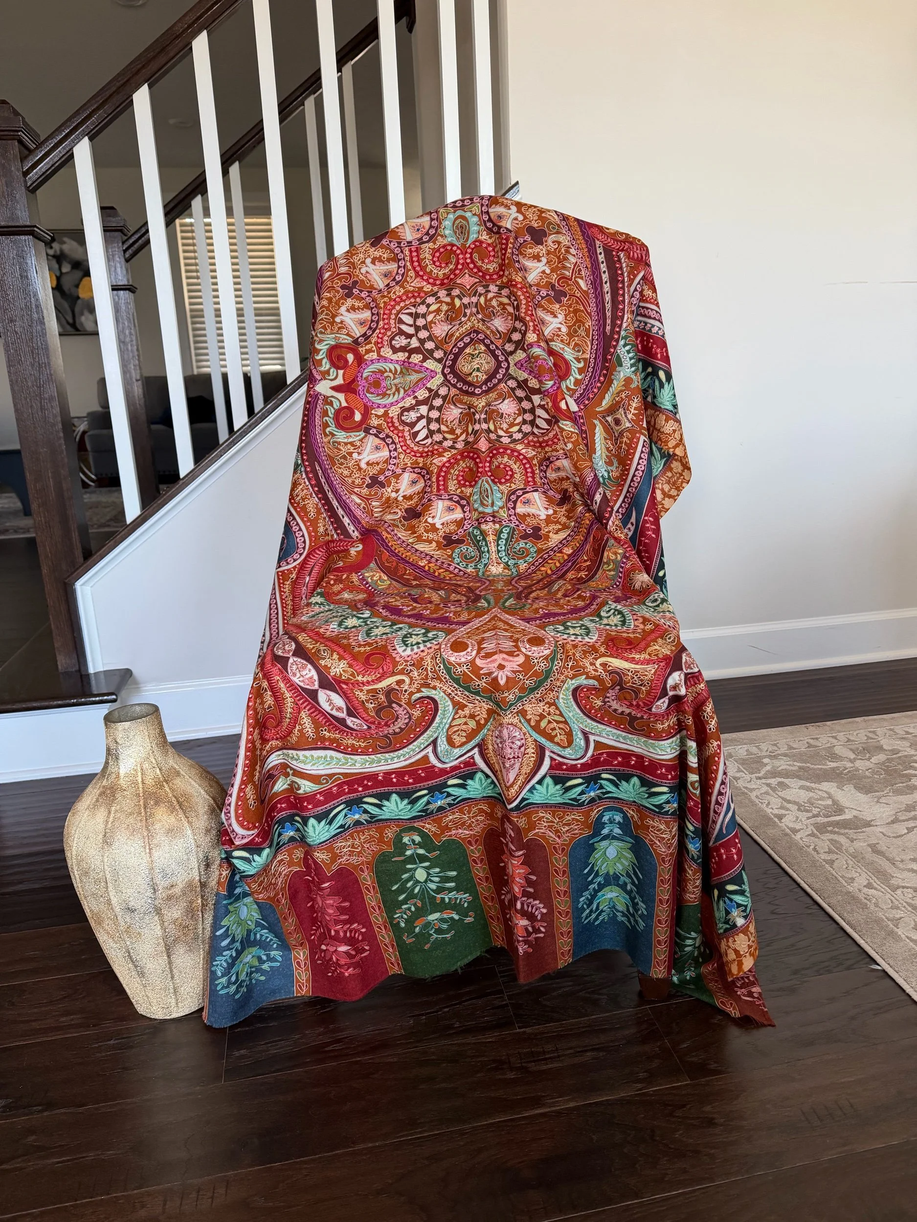 Multicolor Kalamkar Shawl