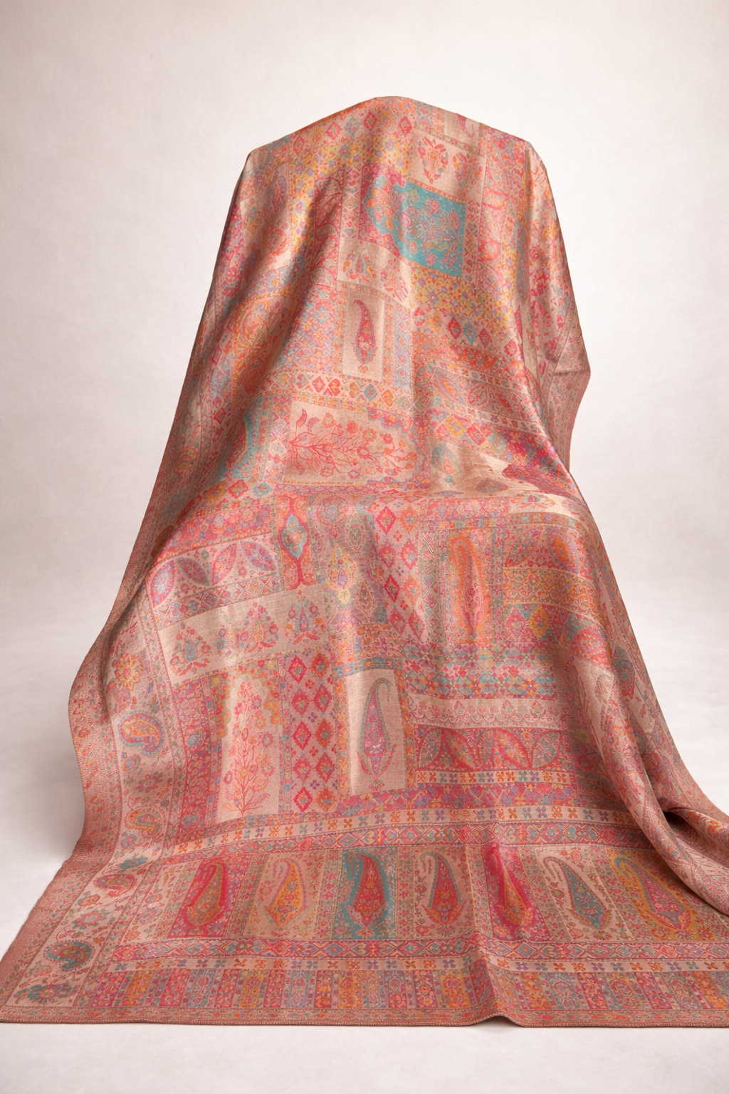 Kani Silk Beige Pastel Shawl