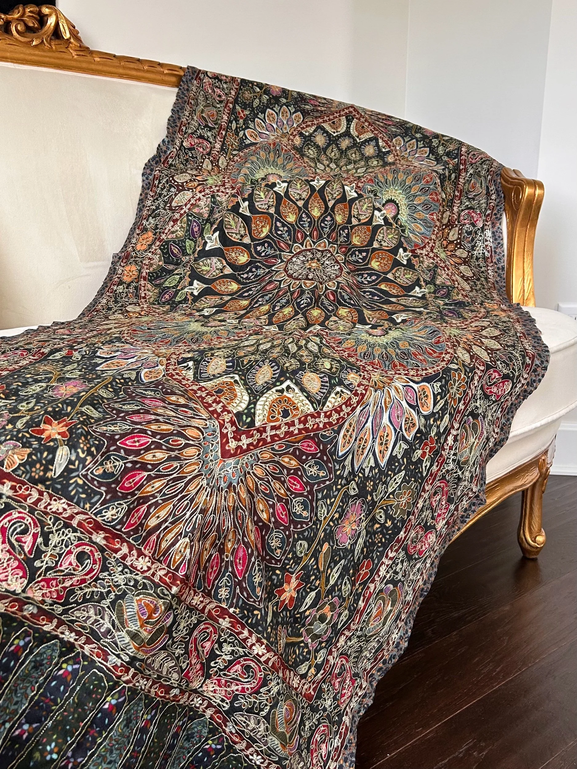 Black- Multicolor Tilla Scarf