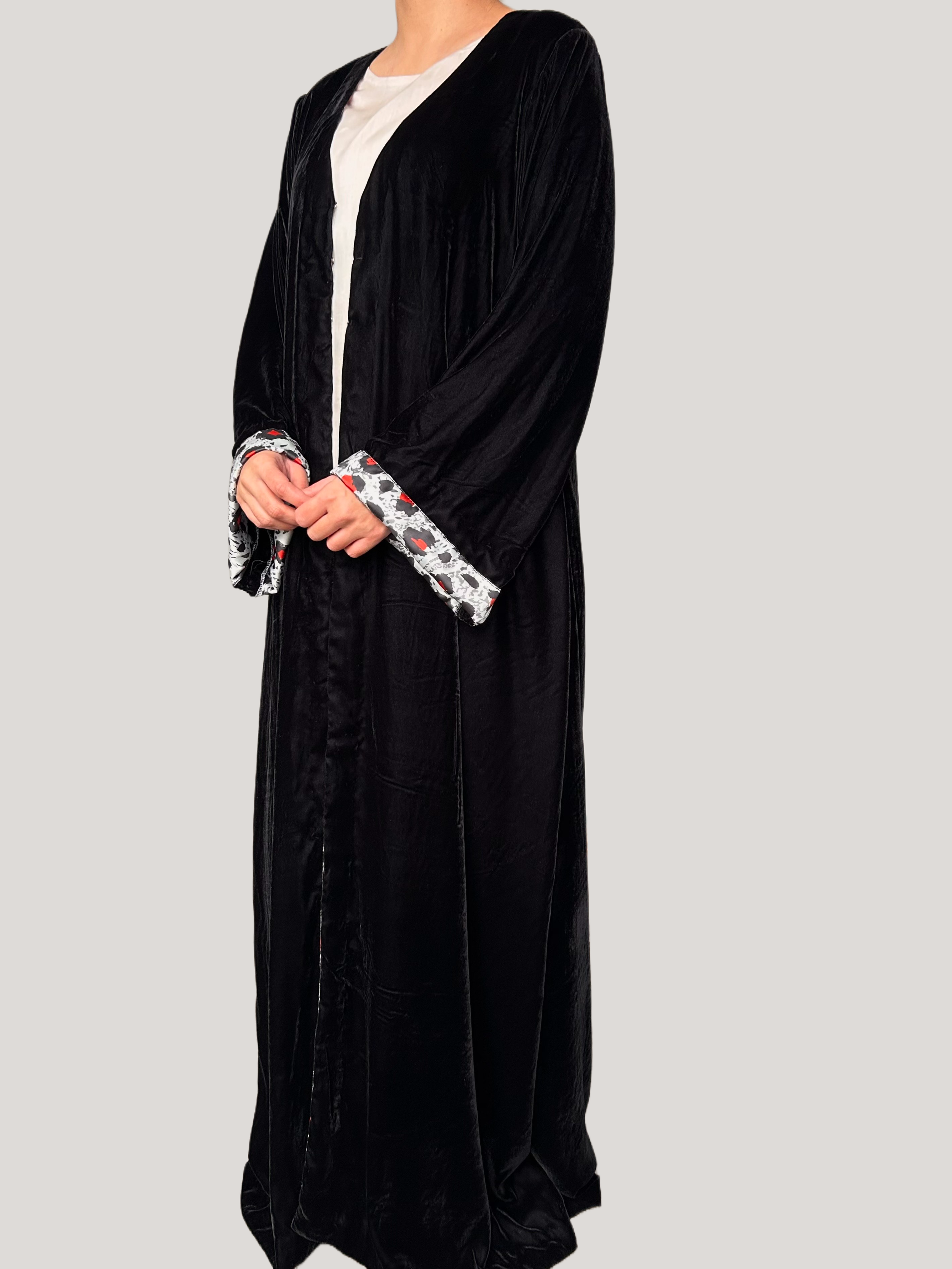 Black Velvet Abaya