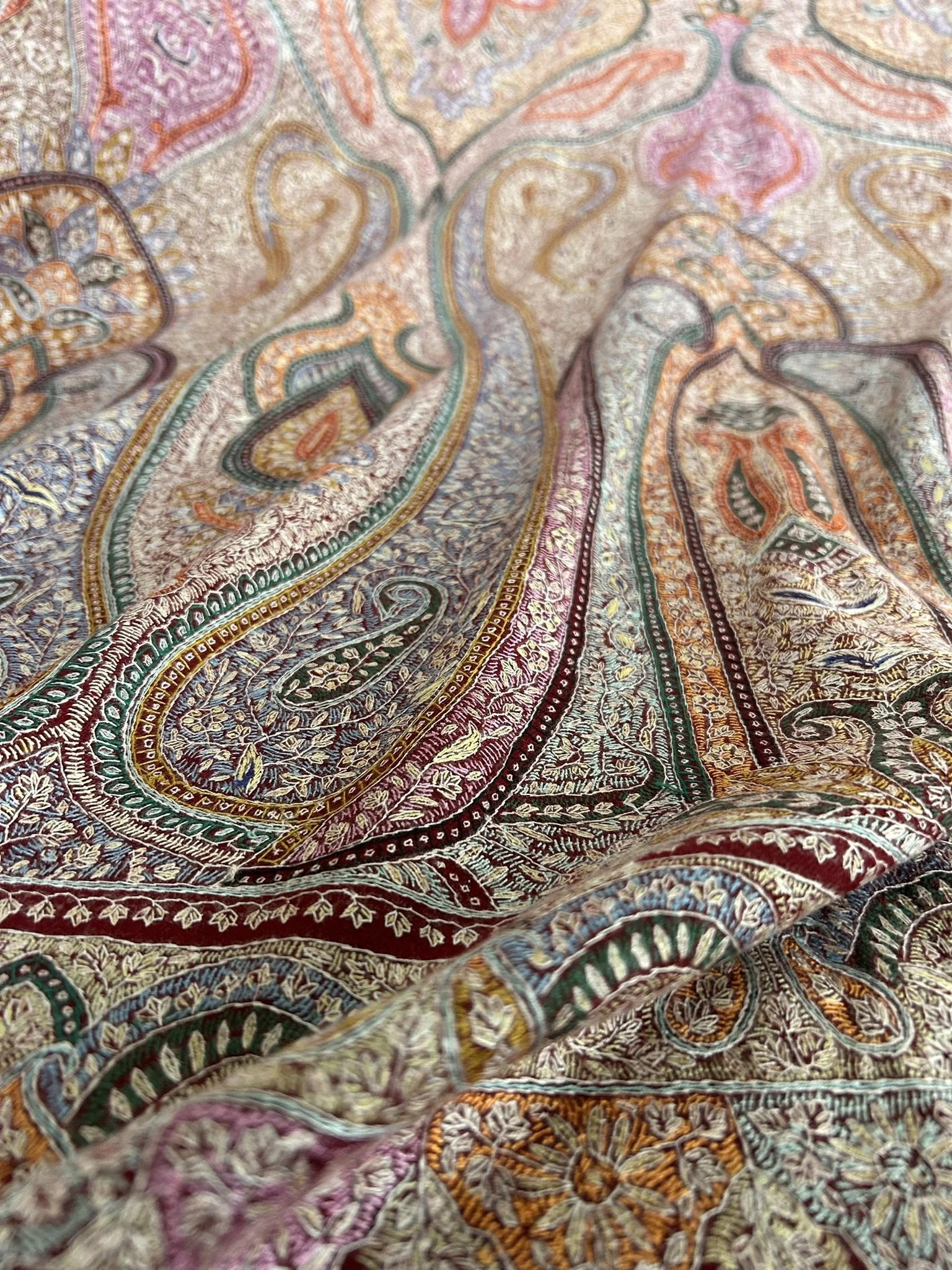 Red- Jamavar Pashmina Shawl