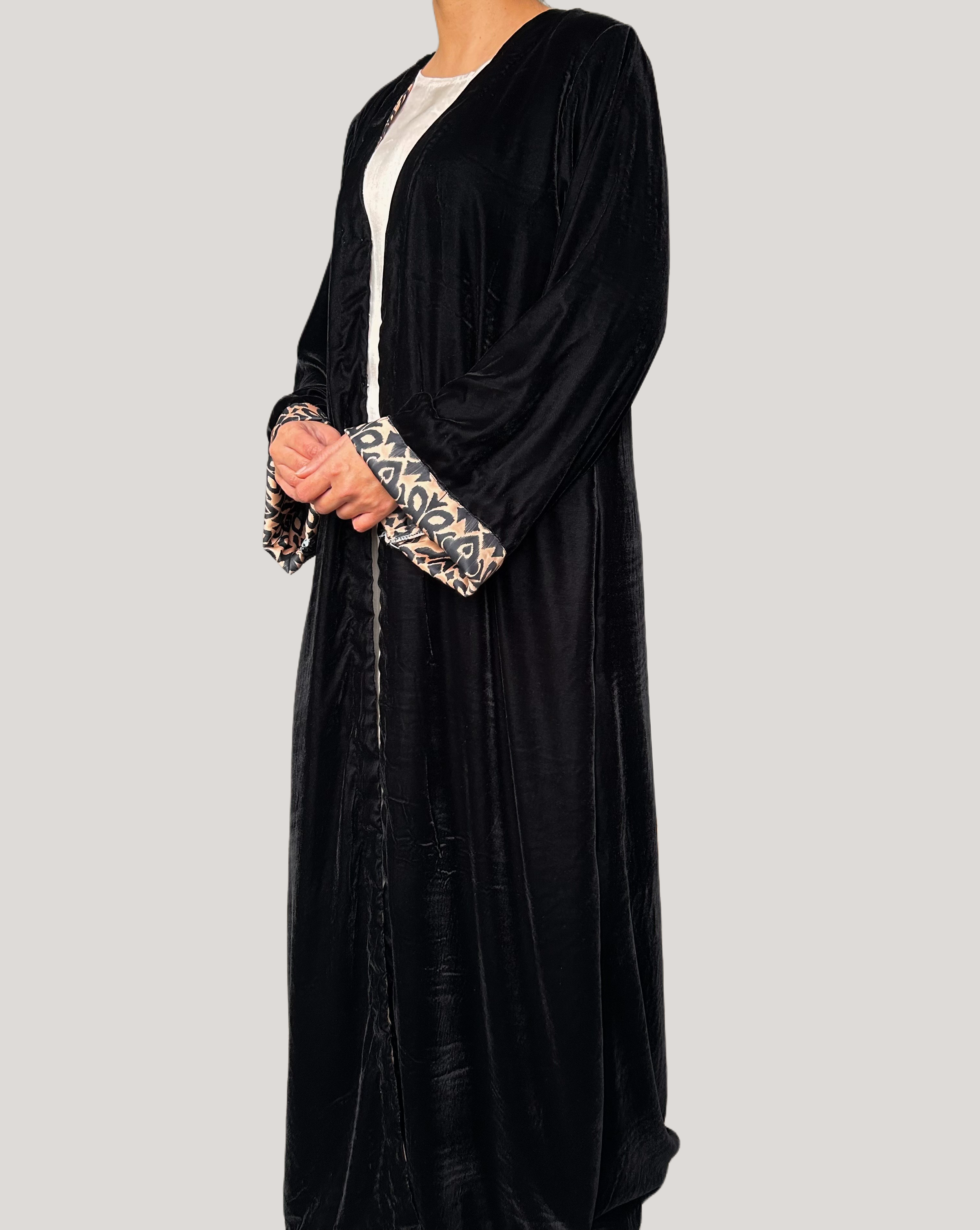 Black Velvet Abaya