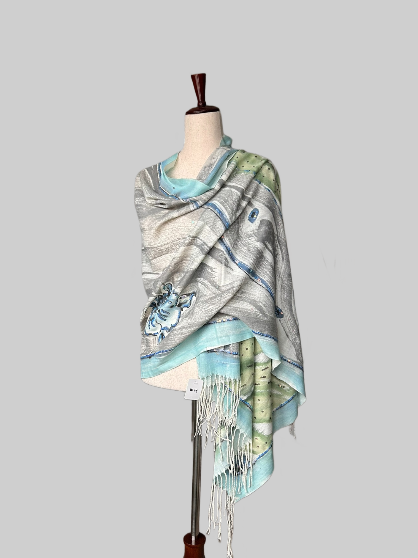 Hazy Whirl- pashmina scarf