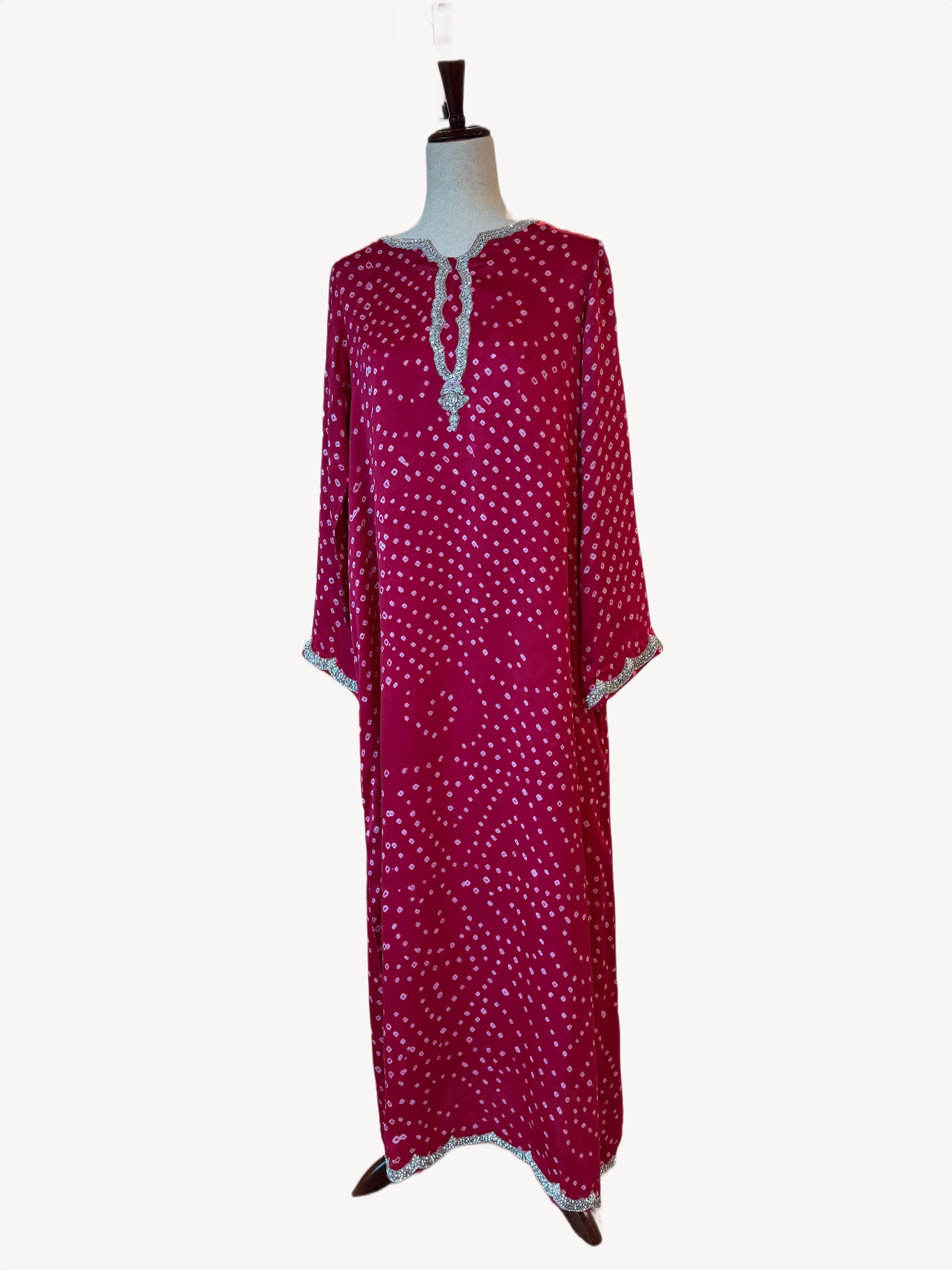 Fuchsia Radiance Silk Kaftan