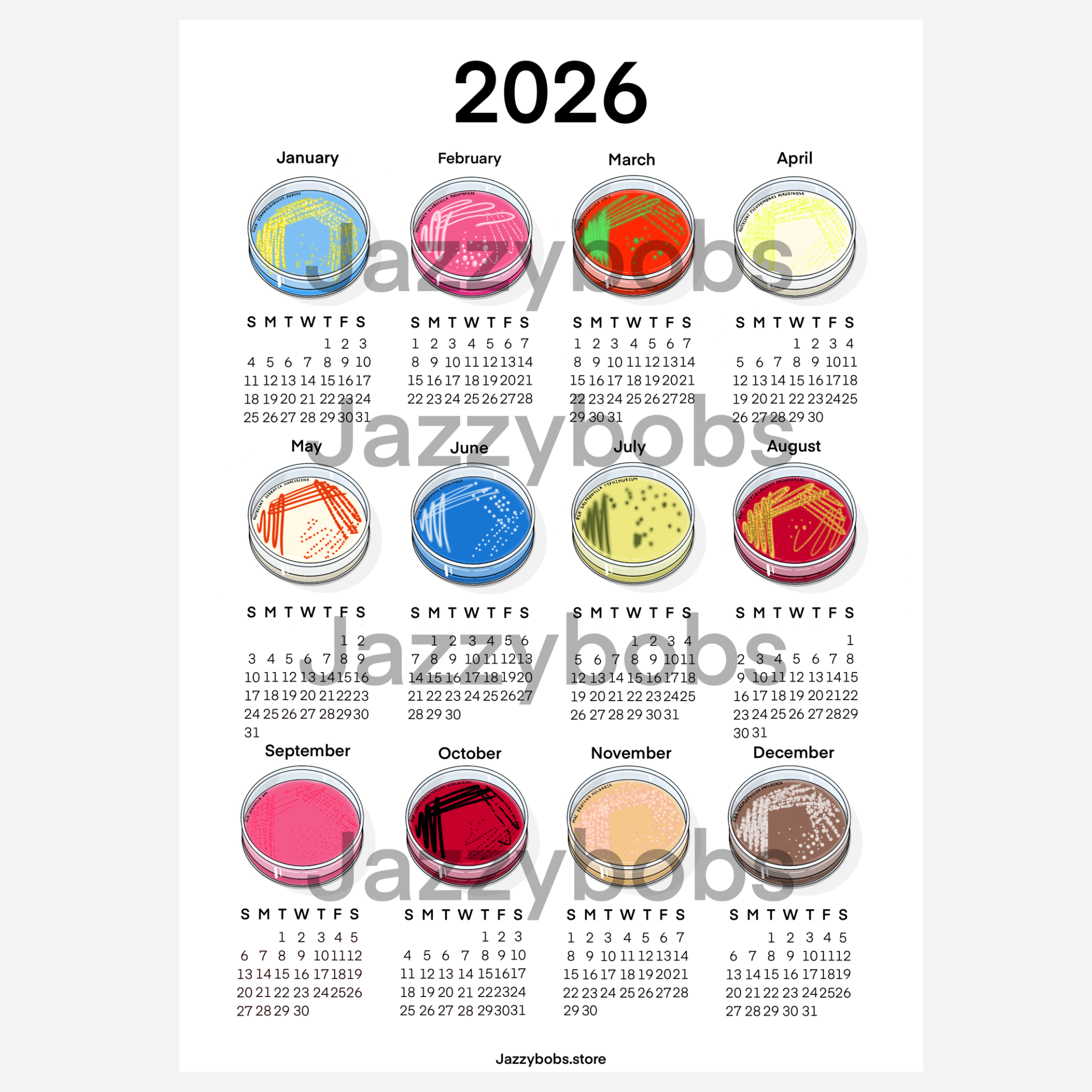 2026 Bacteriology Calendar Download