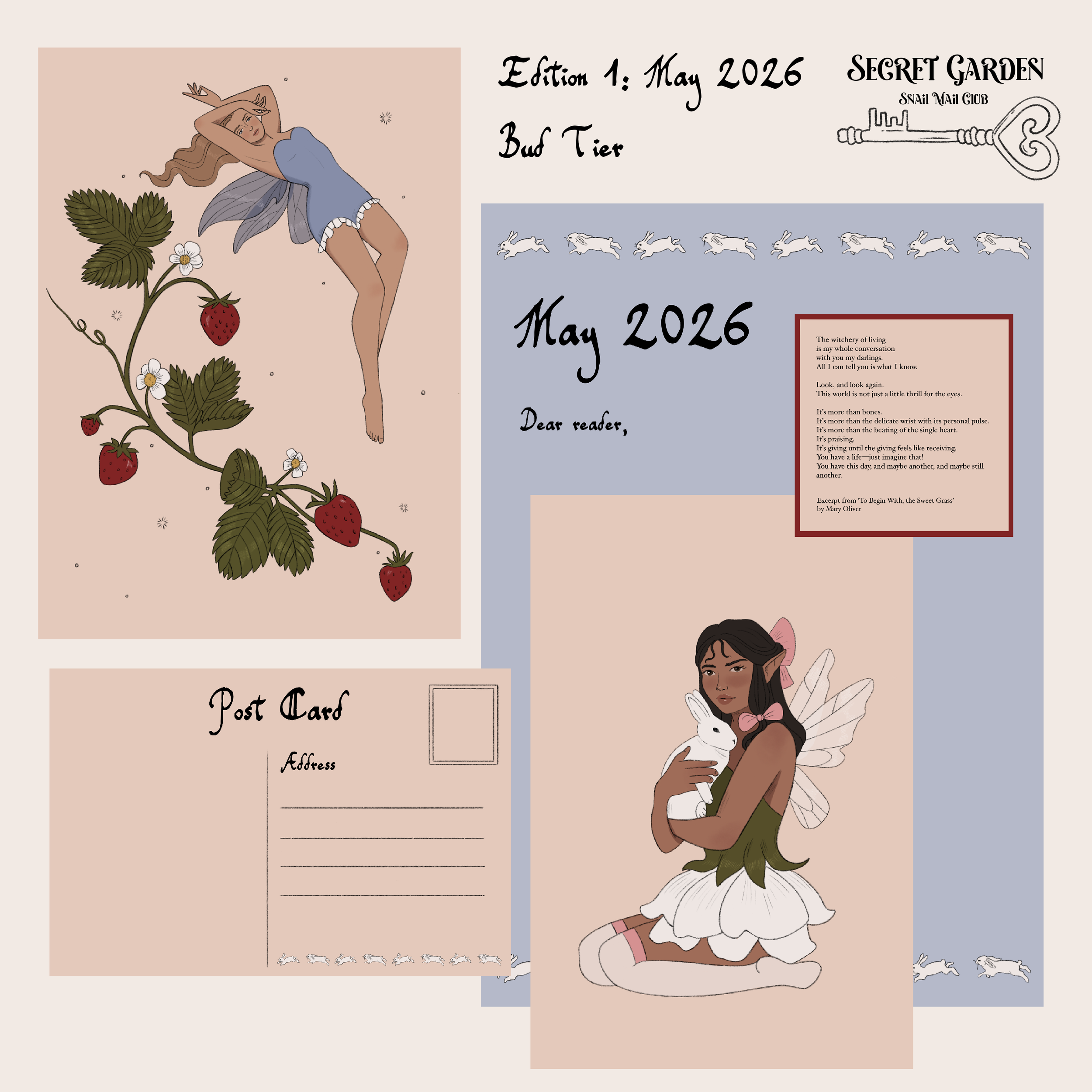 Secret Garden Snail Mail Club - Bud Tier