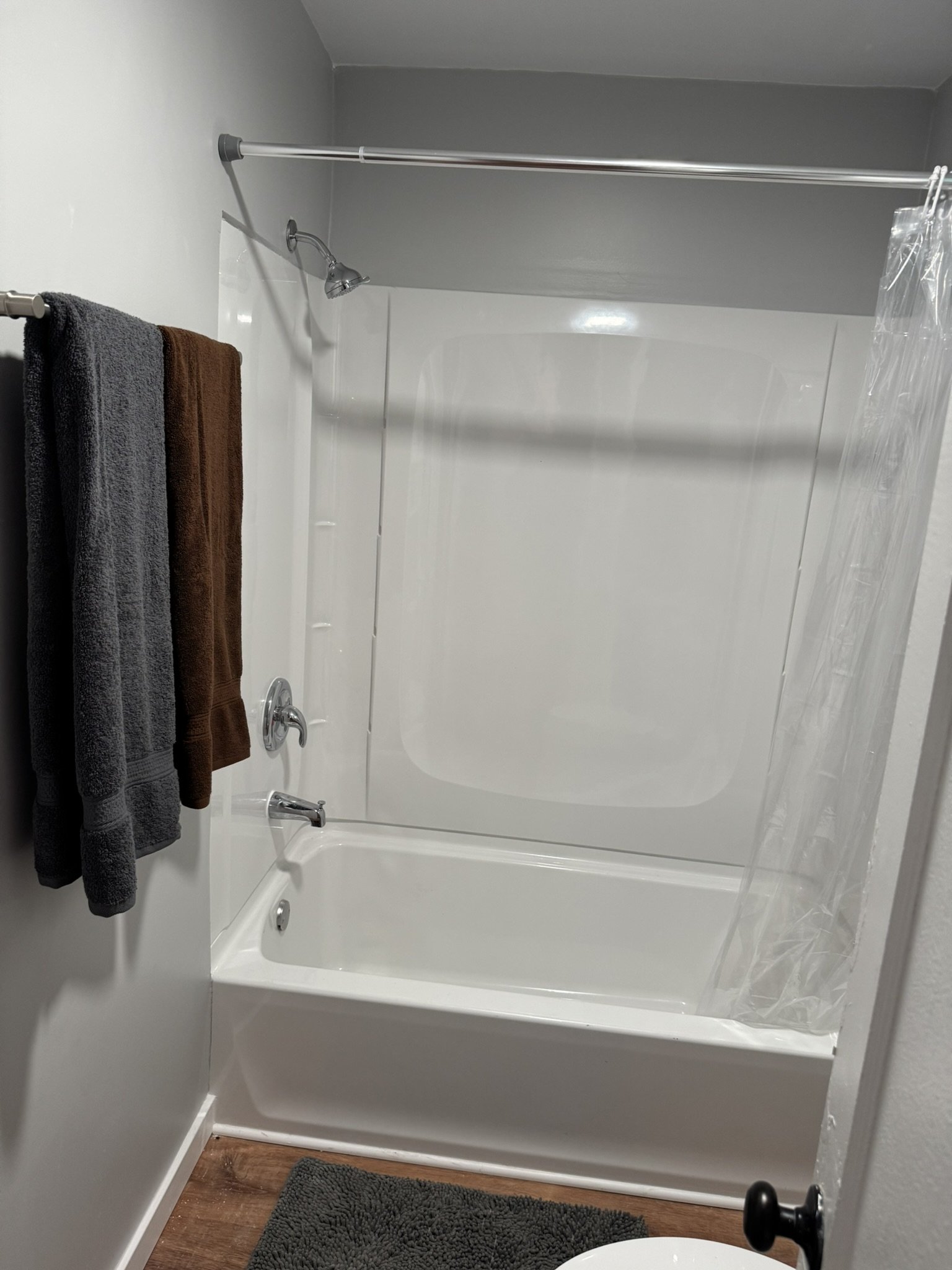 Bathroom 2- Property name: Vintner's Cottage 2 BR North Downtown Indy 20 min. Drive to Lebanon 

-Vintner Investment Group- Mid Term Rentals and Travel Nurse Housing at affordable prices.