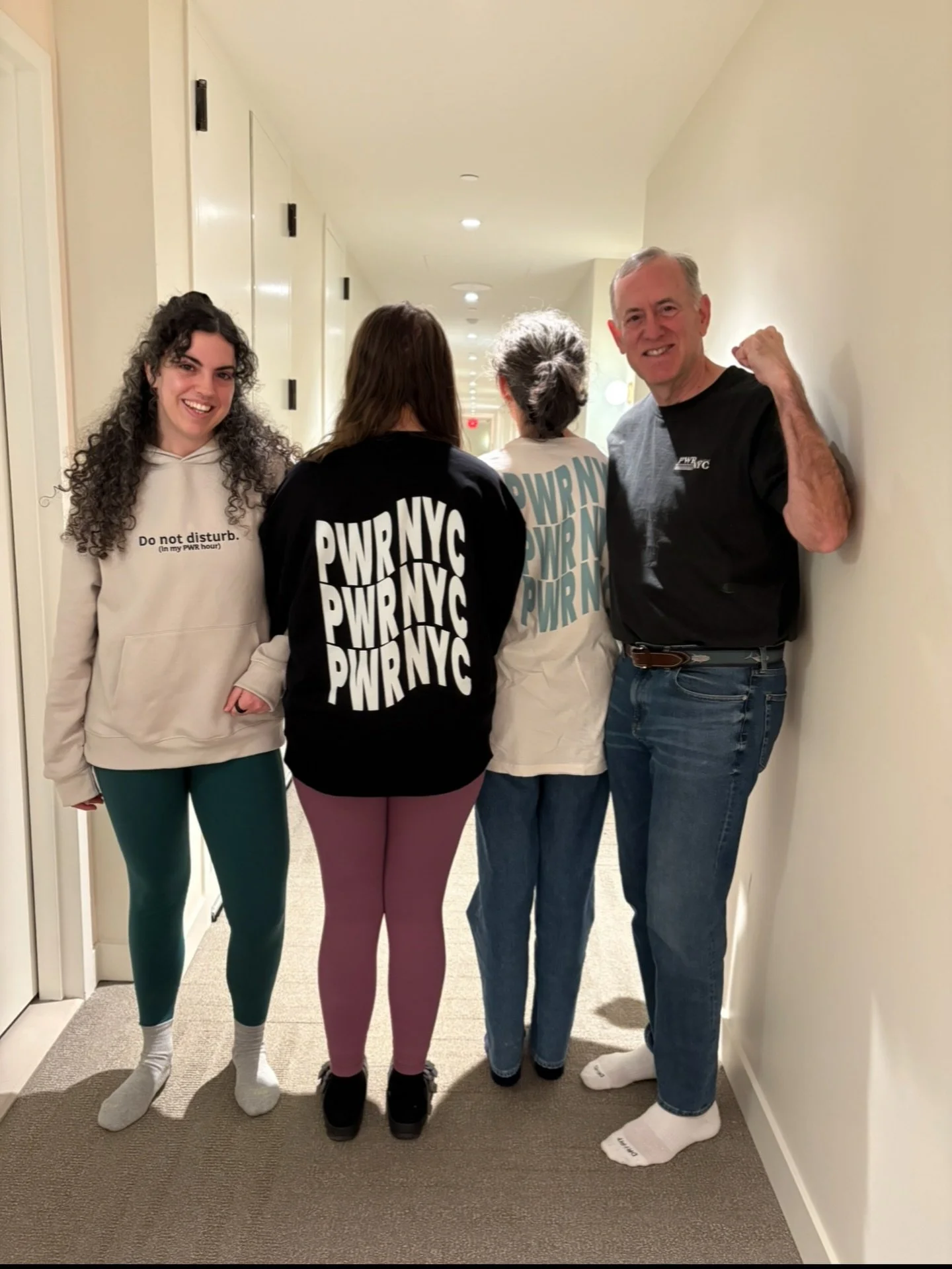 Rumor has it NYC winter is more bearable in PWR merch... Our PWR family is stocking up and we love it!