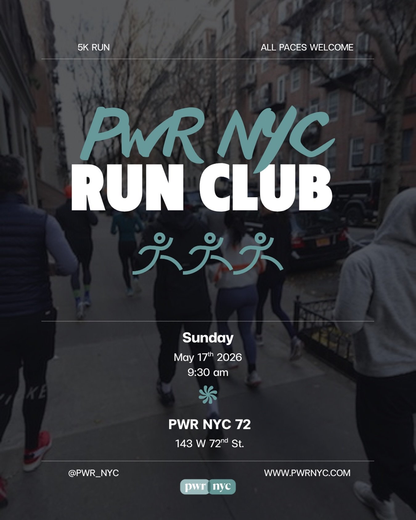PWR Run Club is back! 
Join us Sunday May 17th for a 5k. ALL paces welcome! 
We are partnering up with some of our favorite wellness brands. Come for the run, enjoy the surprises!

This event is free! Register at the link in our bio.