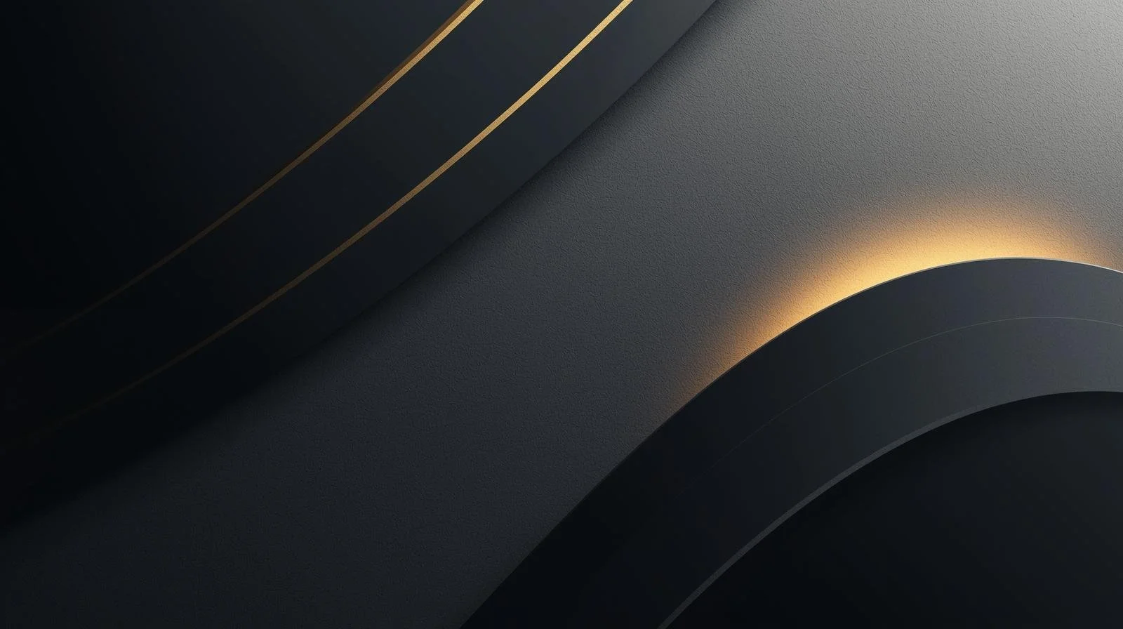 Close-up view of modern electronic device with black and gold accents, highlighting sleek design and backlit glow.