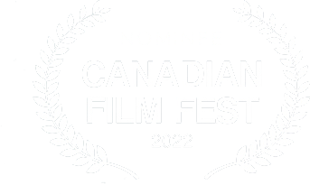 Canadian Film Fest 2022 nominee logo with laurel wreaths