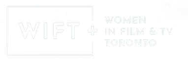 Logo of Women in Film & TV Toronto, featuring 'WIFT' in bold letters and the full name below.
