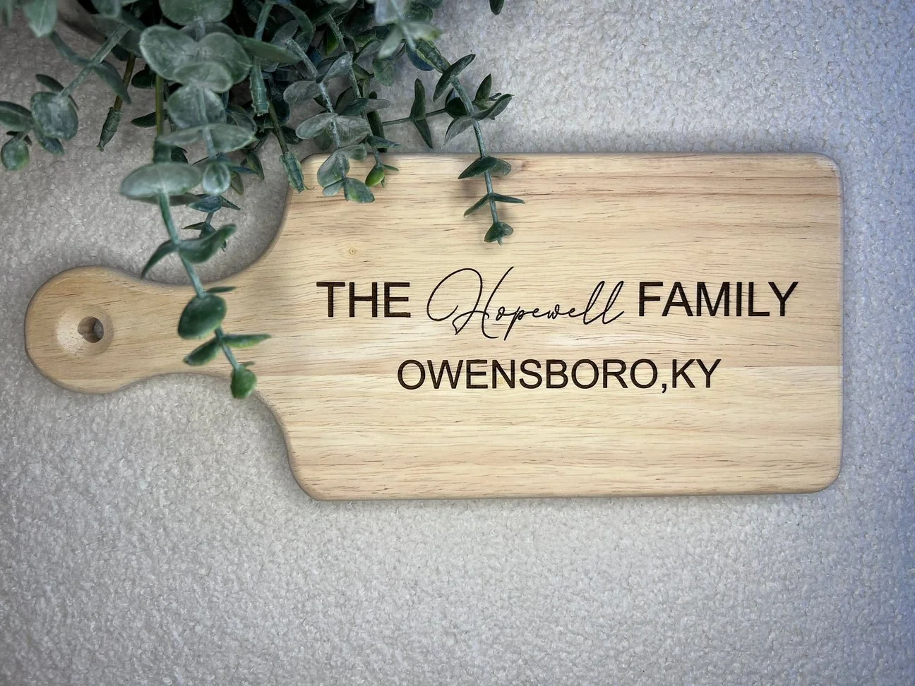 Personalized Family Cutting Board