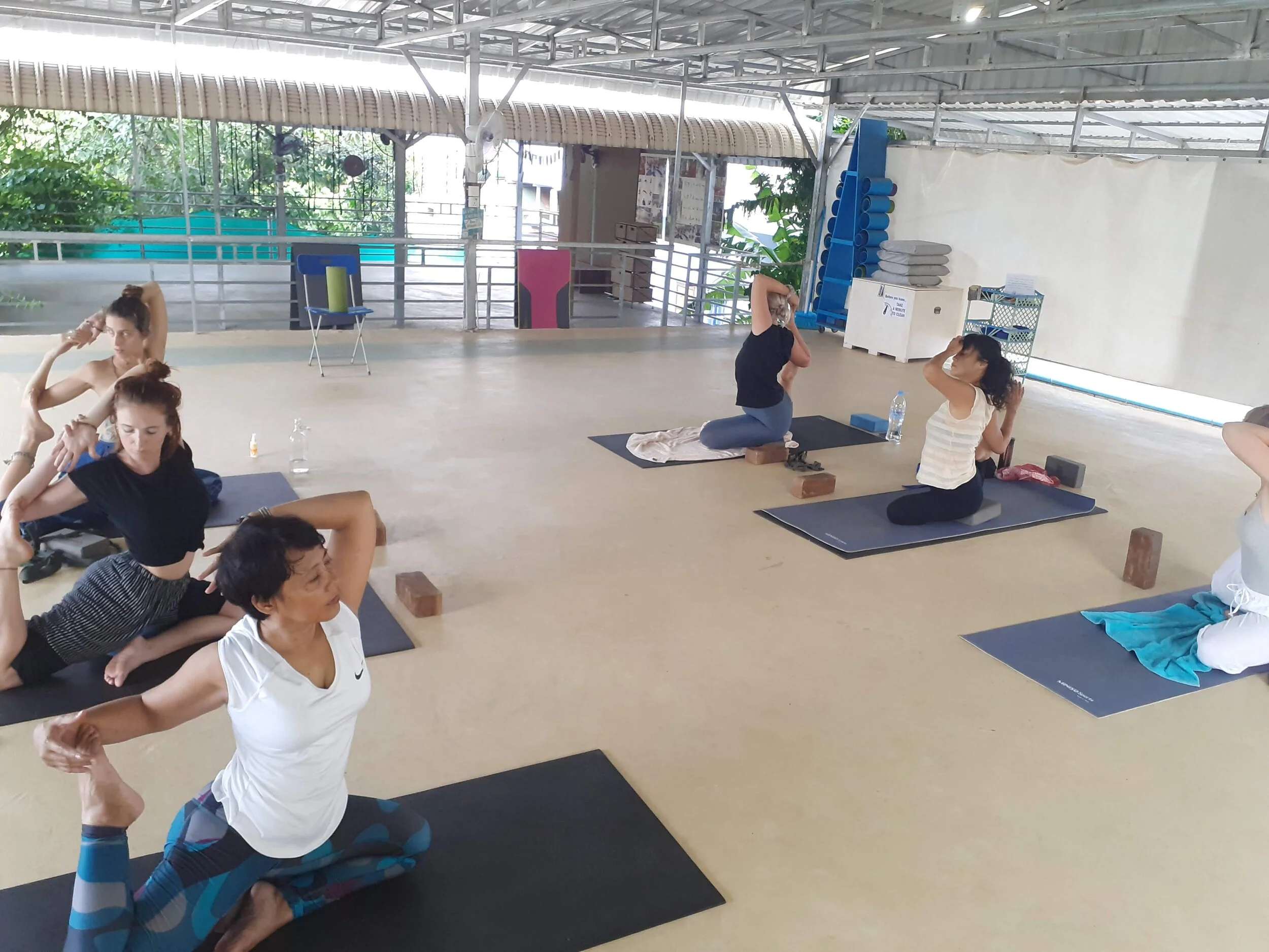 Blue Indigo, Cambodia - Power Yoga class