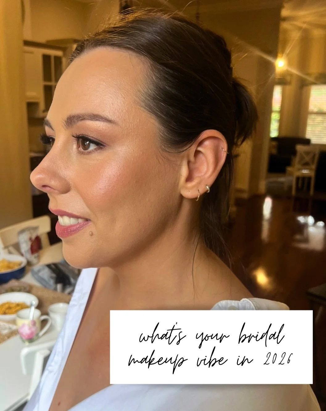 It can feel like a lot of pressure to decide on a makeup look as a bride. Nude or bold lip? Matte or dewy? 🤯
 It&rsquo;s easy to feel overwhelmed and suddenly seemingly small decisions become massive choices. 
My advice to brides is to think of when