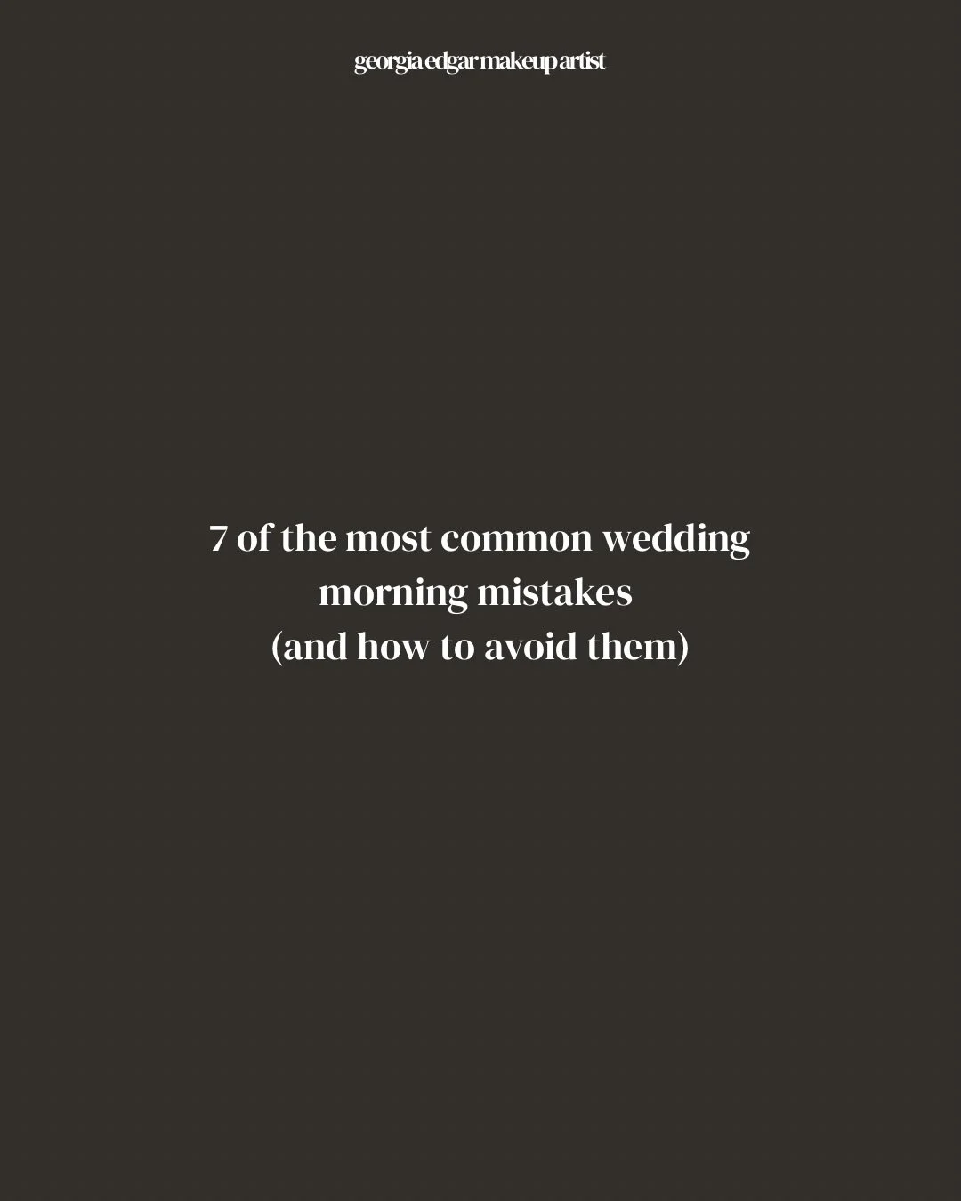 save this before you finalise your wedding morning timeline 📌

I&rsquo;ve been privy to a lot of wedding mornings and I promise you these mistakes are more common than you think, and so easy to avoid once you know about them 💡

swipe through and se