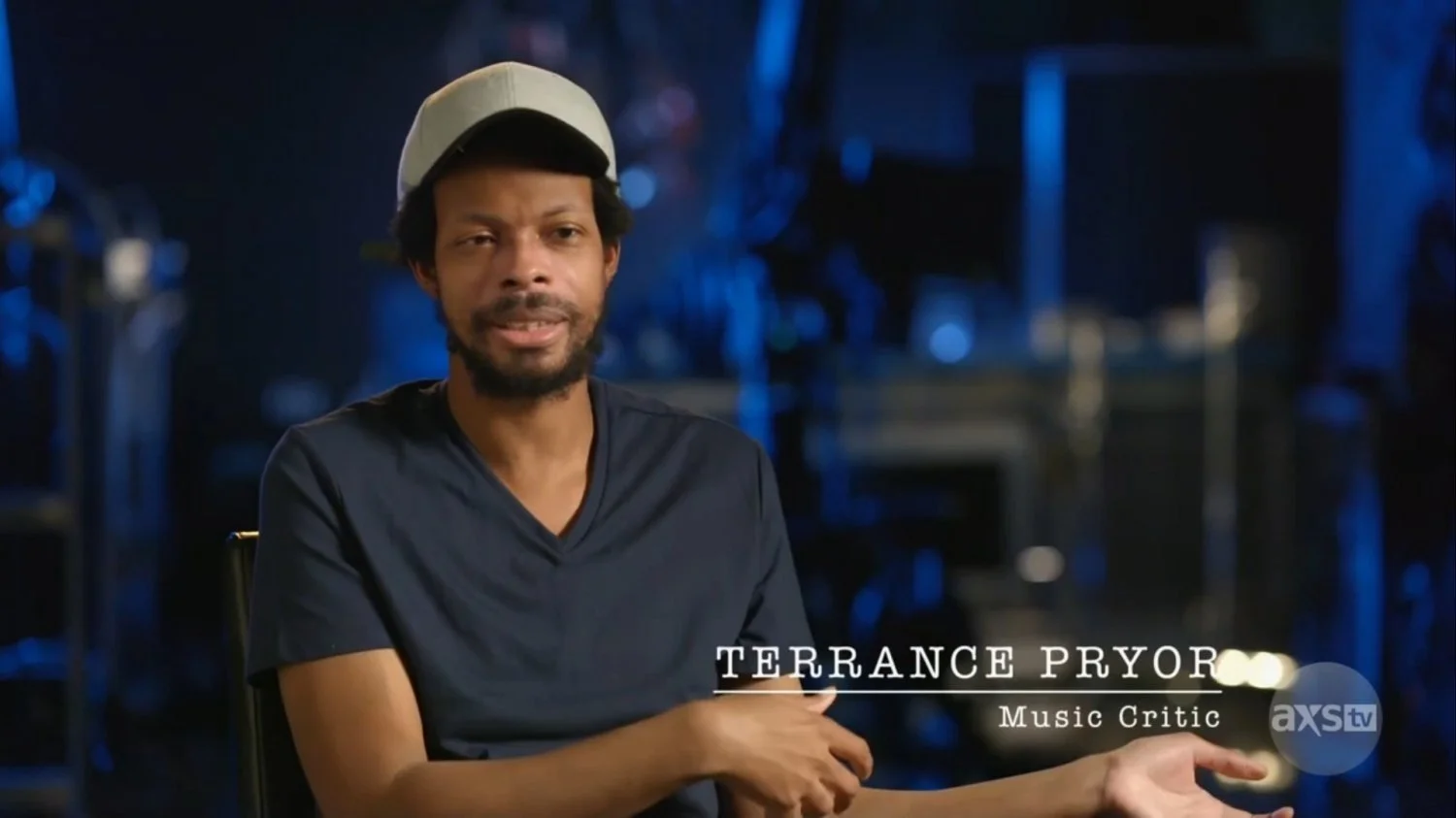 Rock journalist Terrance Pryor appearing on AXS TV's Music's Greatest Mysteries.
