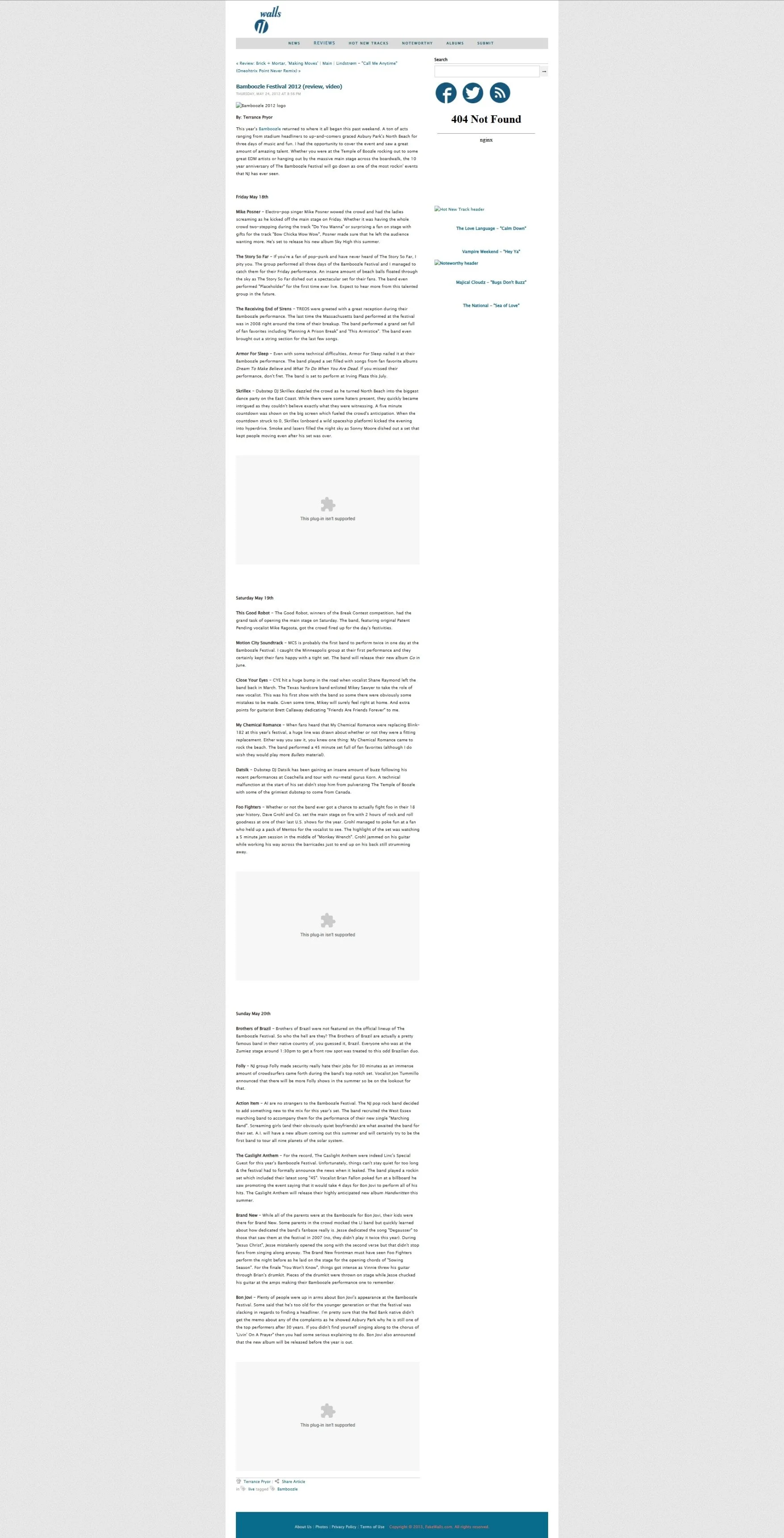 Bamboozle Festival 2012