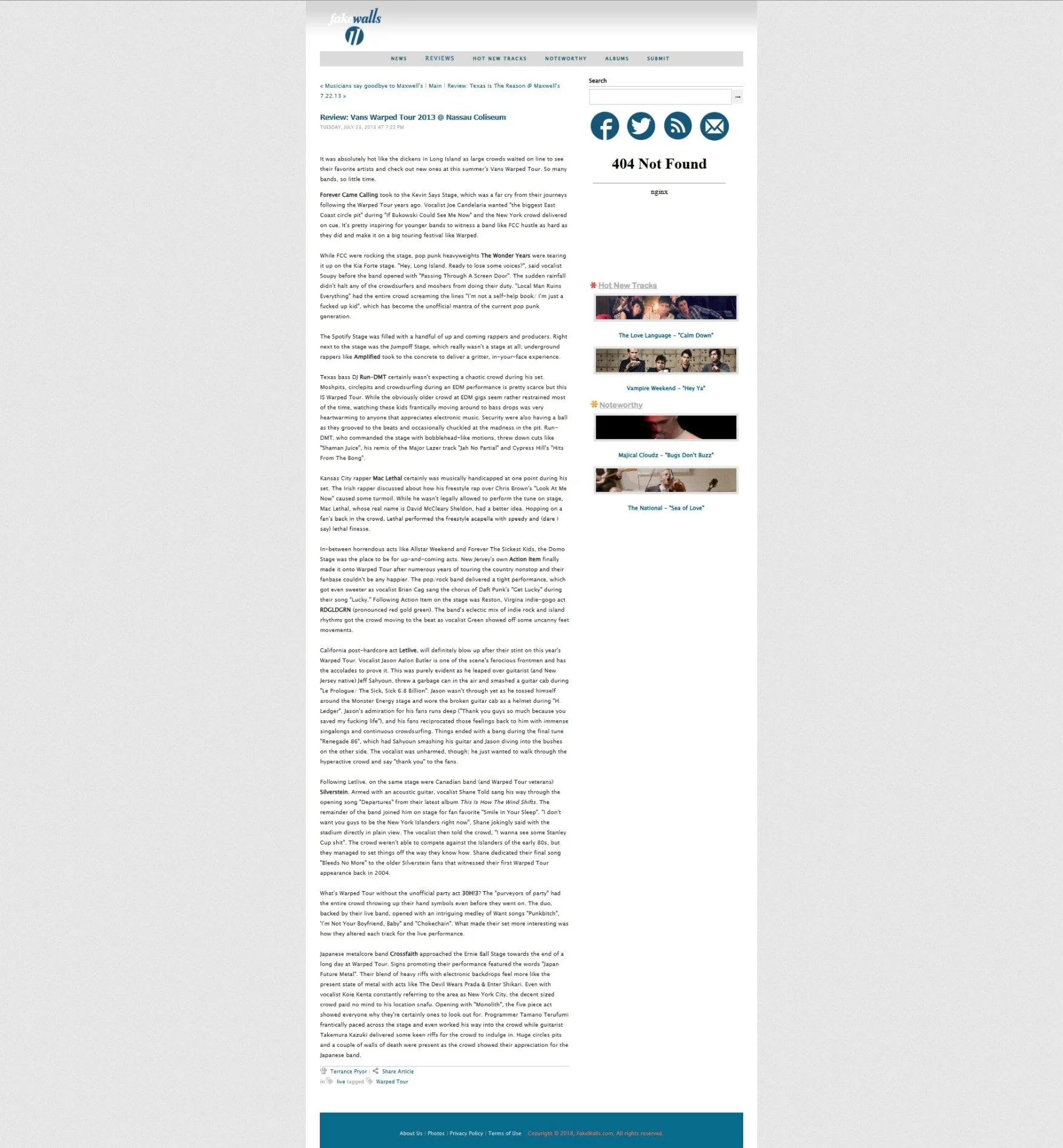 Warped Tour 2013 @ Nassau Coliseum