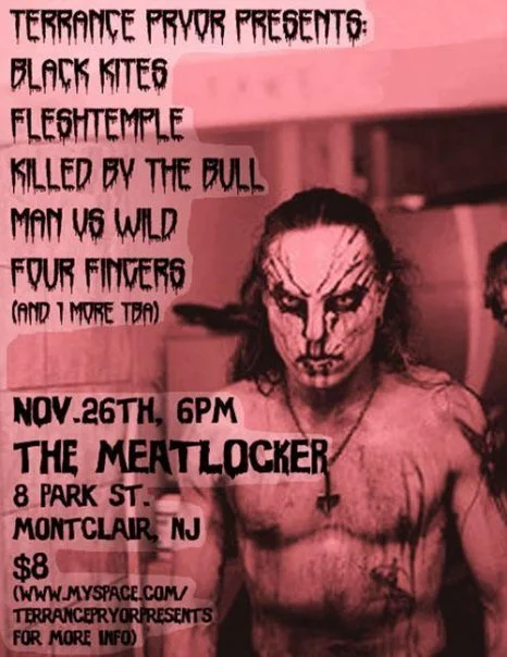 Black Kites, Fleshtemple, Killed By The Bull, Manvswild, and Four Fingers @ The Meatlocker