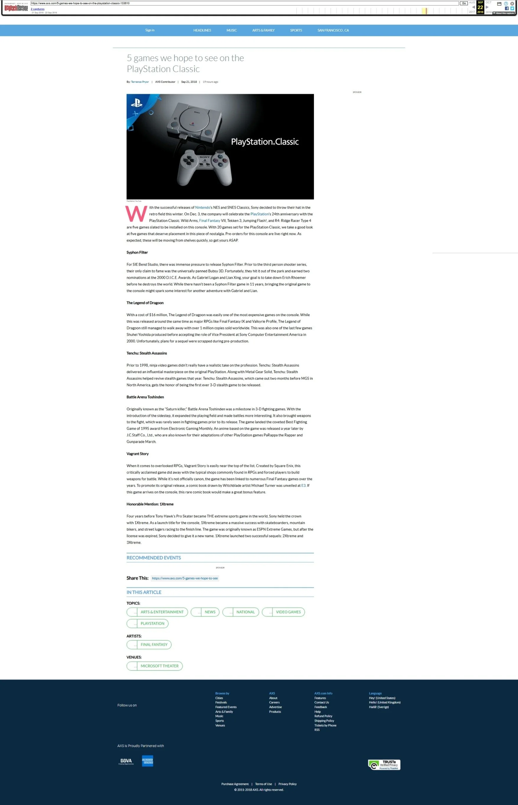 5 games we hope to see on PlayStation Classic