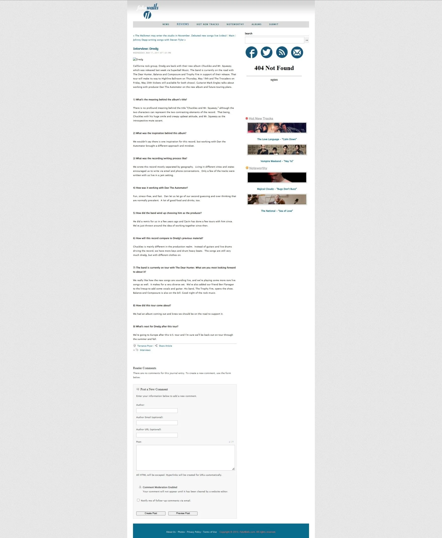 Interview with Dredg