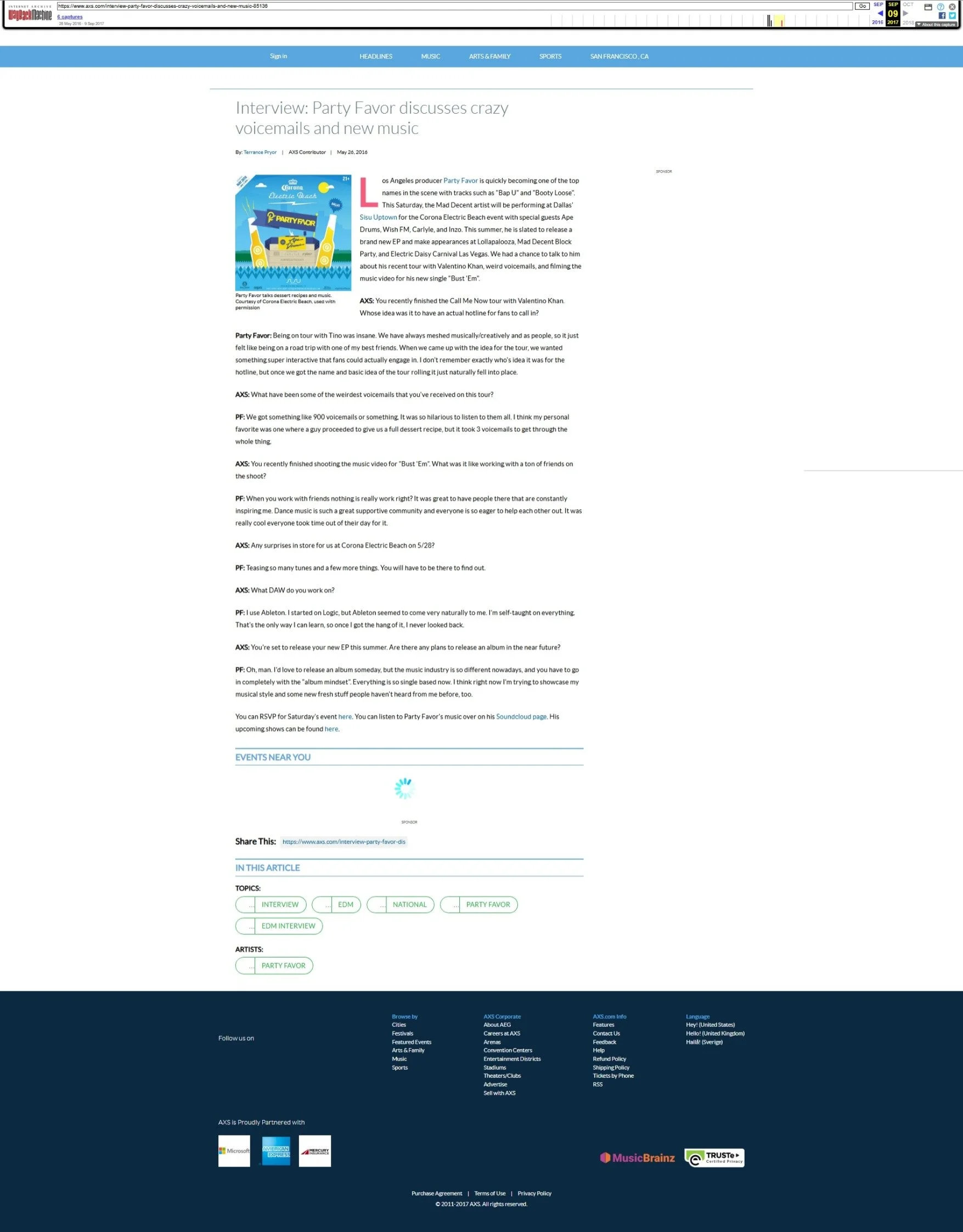 Interview with Party Favor