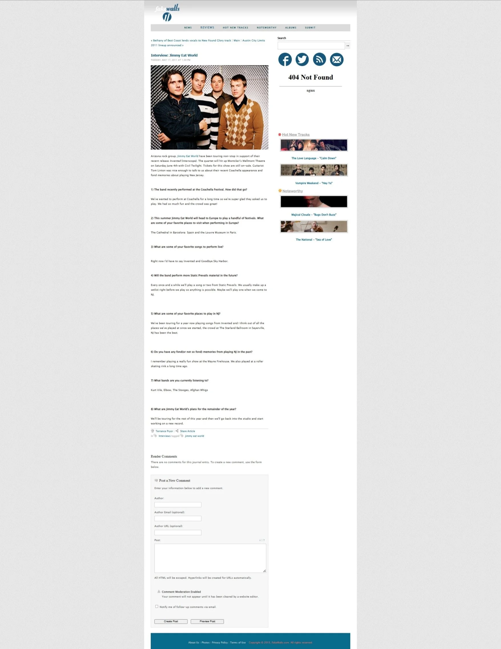 Interview with Jimmy Eat World