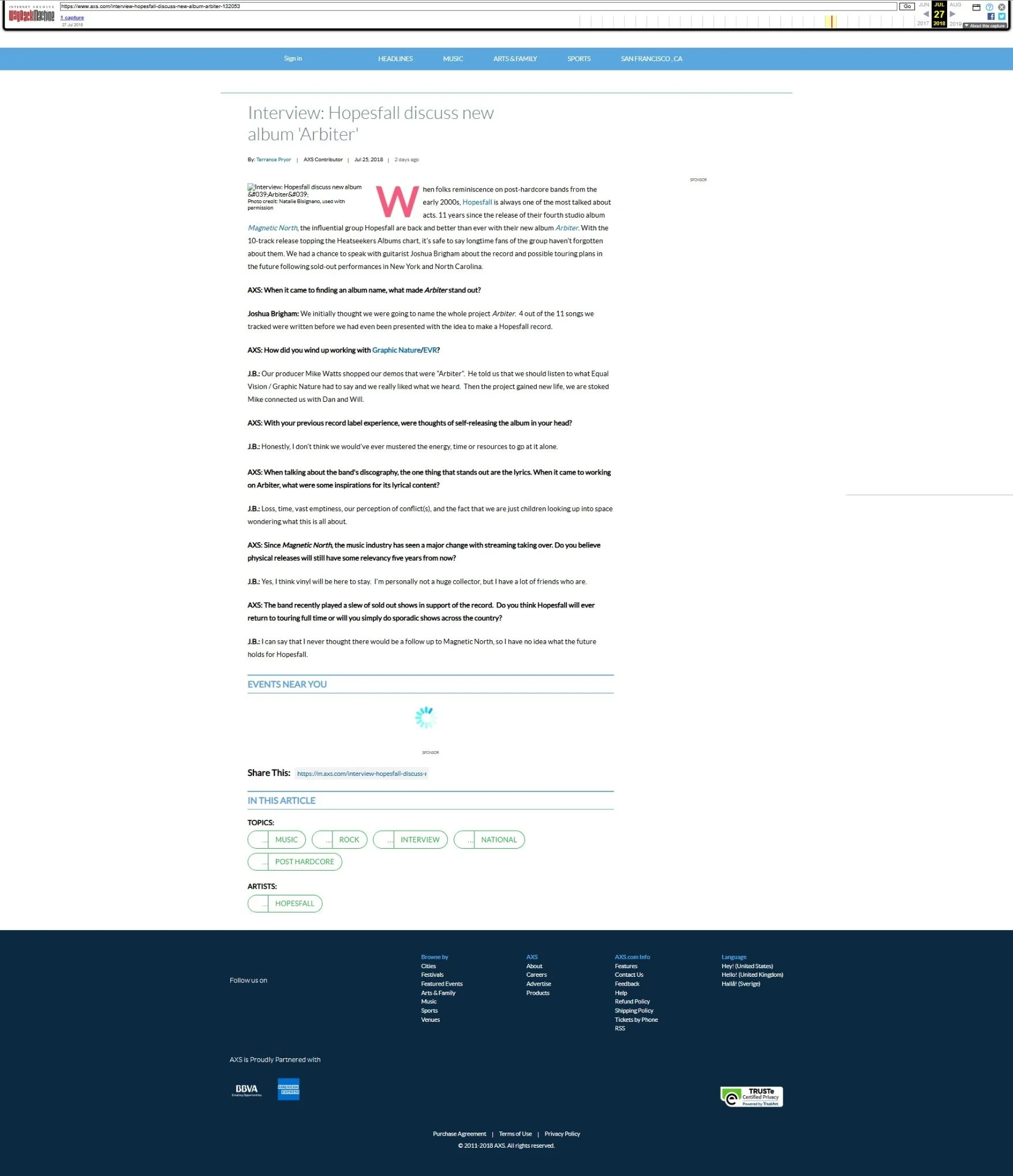 Interview with Hopesfall