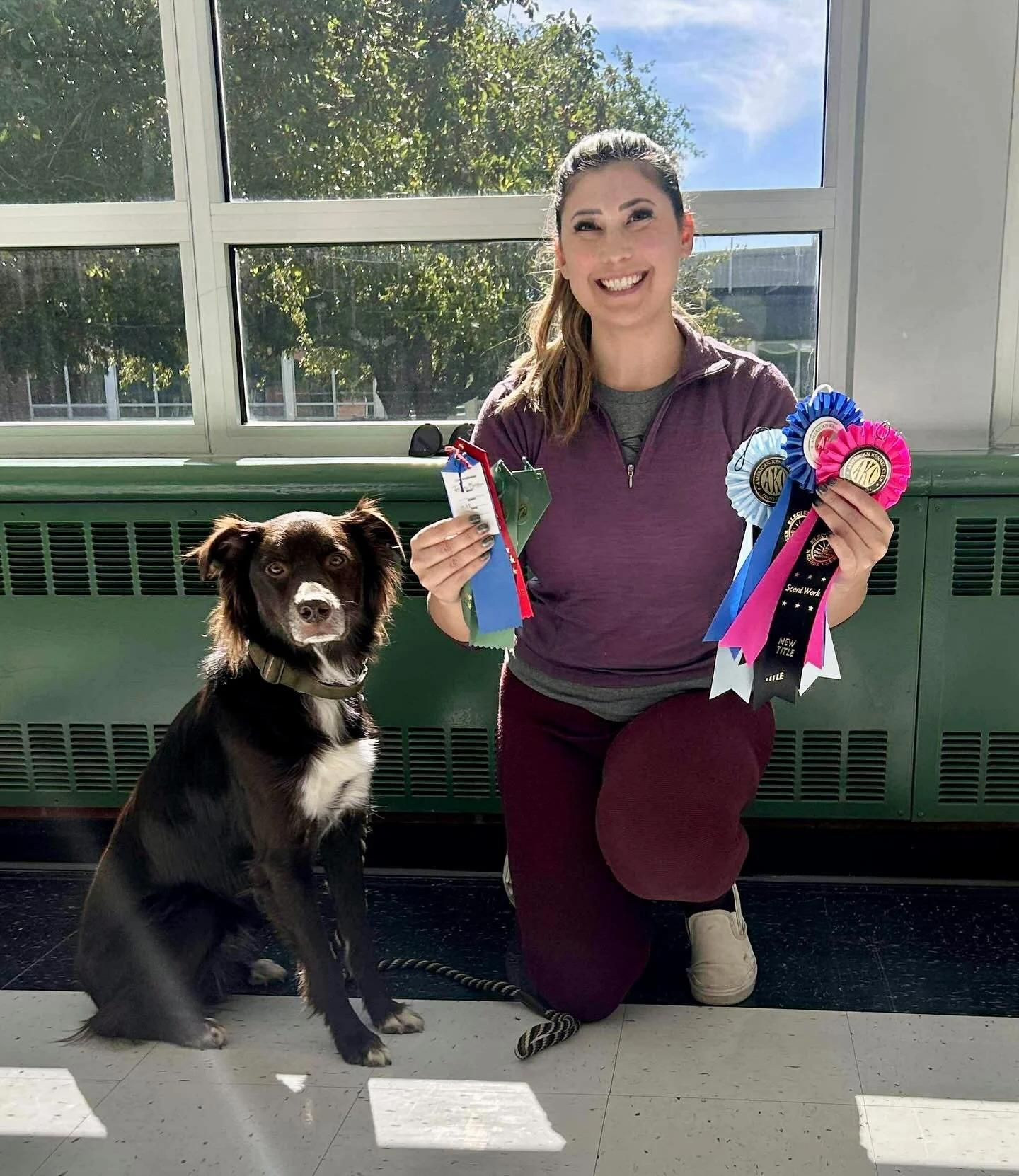 Help me congratulate Team Rusty on a FANTASTIC job at their AKC Scent Comp in Montana this weekend! They are bringing home 3 Titles and top placements (1st, 2nd, 5th) in each category! Way to go Team Rusty!!! #sr4pfamily #sr4ptraining #sr4pscentwork 
